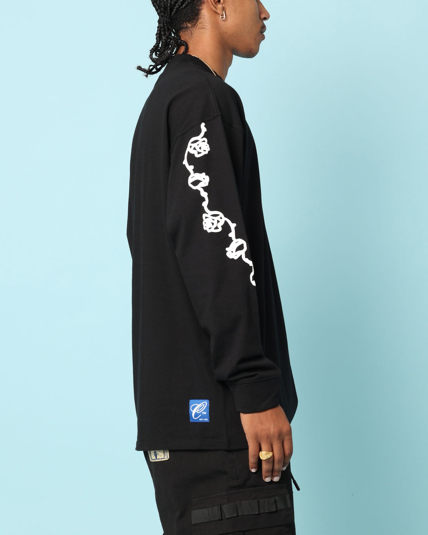 Carr√© Rosebowl Oversized Long Sleeve T-Shirt Black