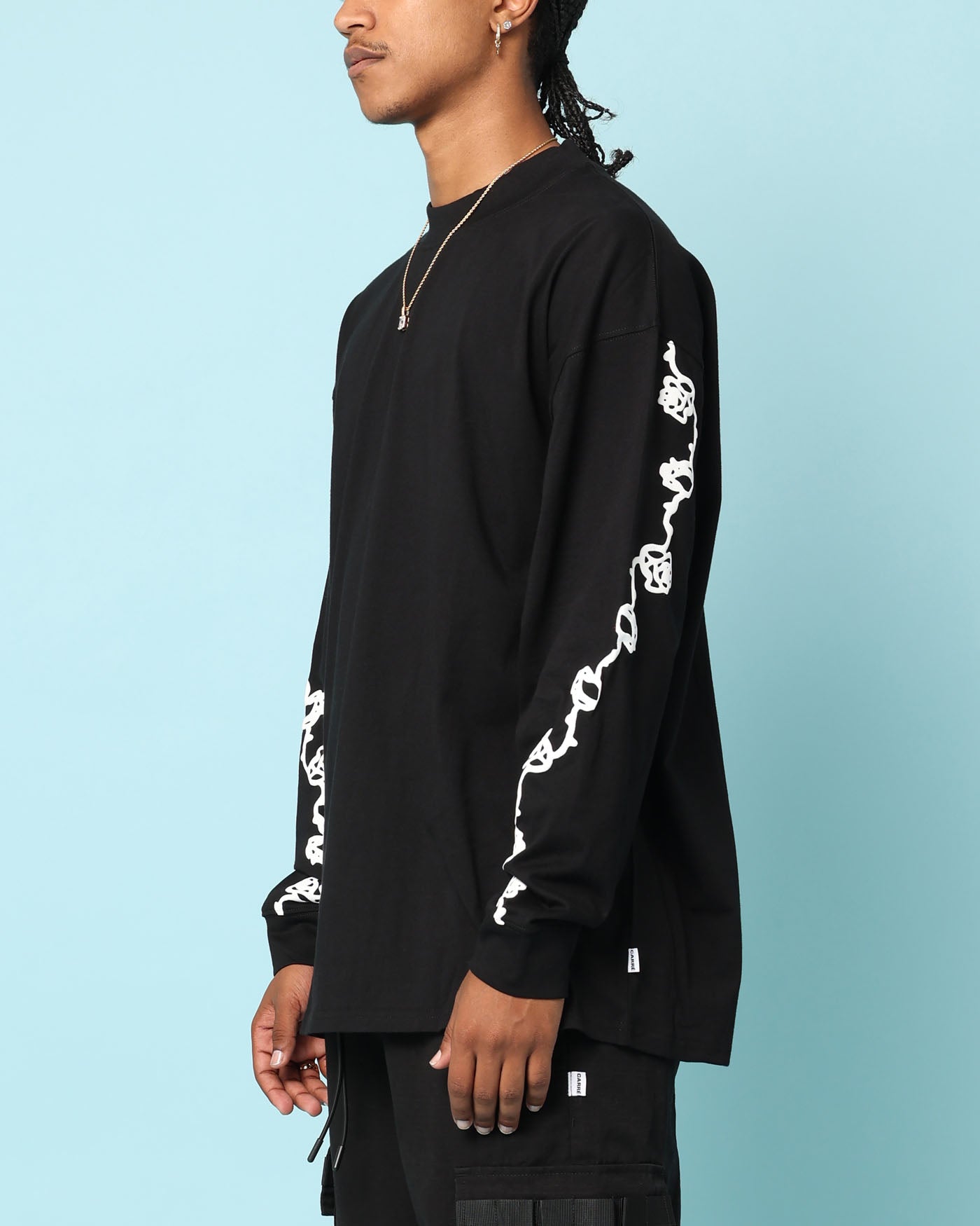 Carr√© Rosebowl Oversized Long Sleeve T-Shirt Black
