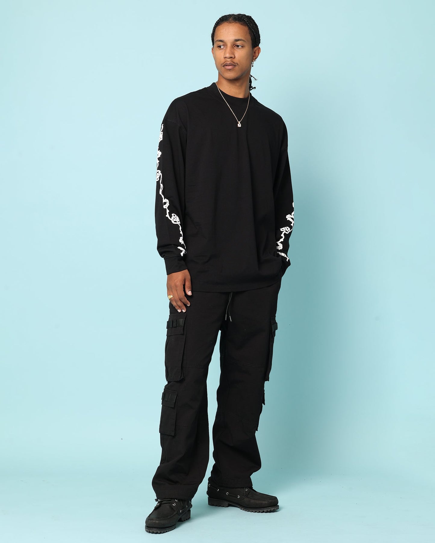 Carr√© Rosebowl Oversized Long Sleeve T-Shirt Black