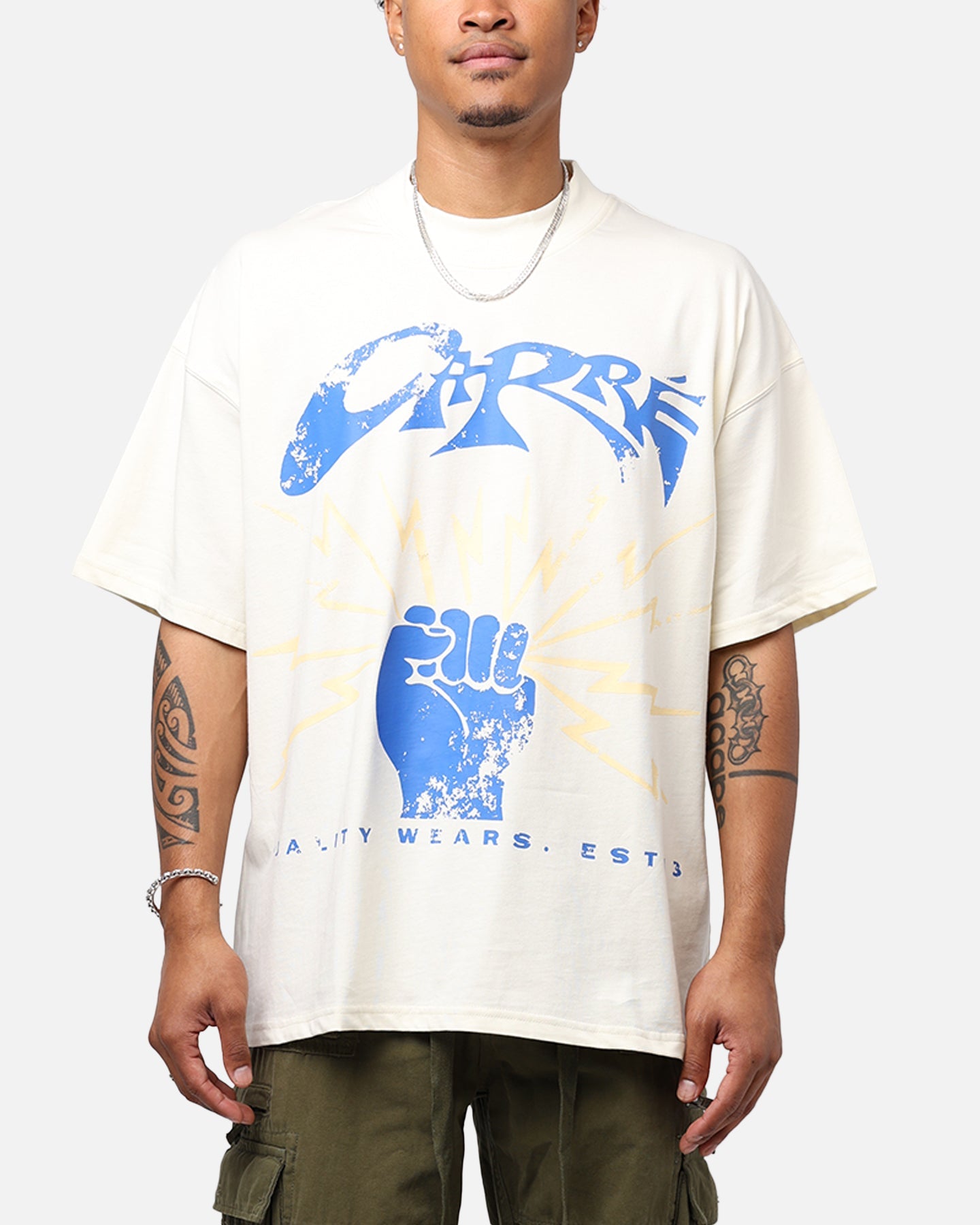 Carr√© Revolution 13 Oversized T-Shirt Off White Style001