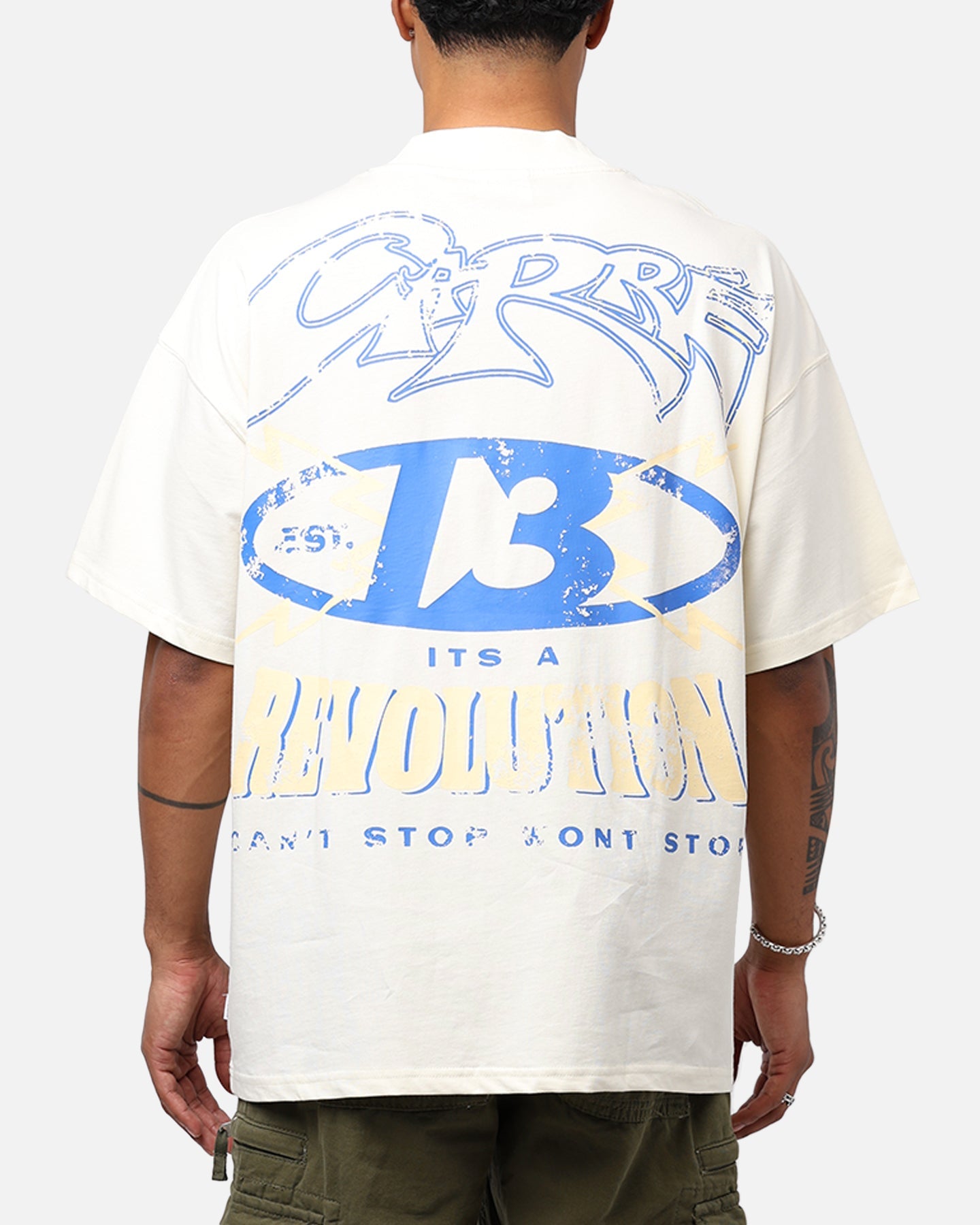 Carr√© Revolution 13 Oversized T-Shirt Off White Style001