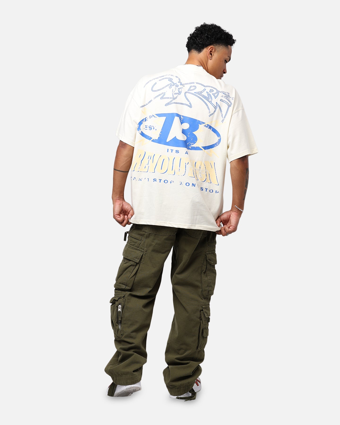 Carr√© Revolution 13 Oversized T-Shirt Off White Style001