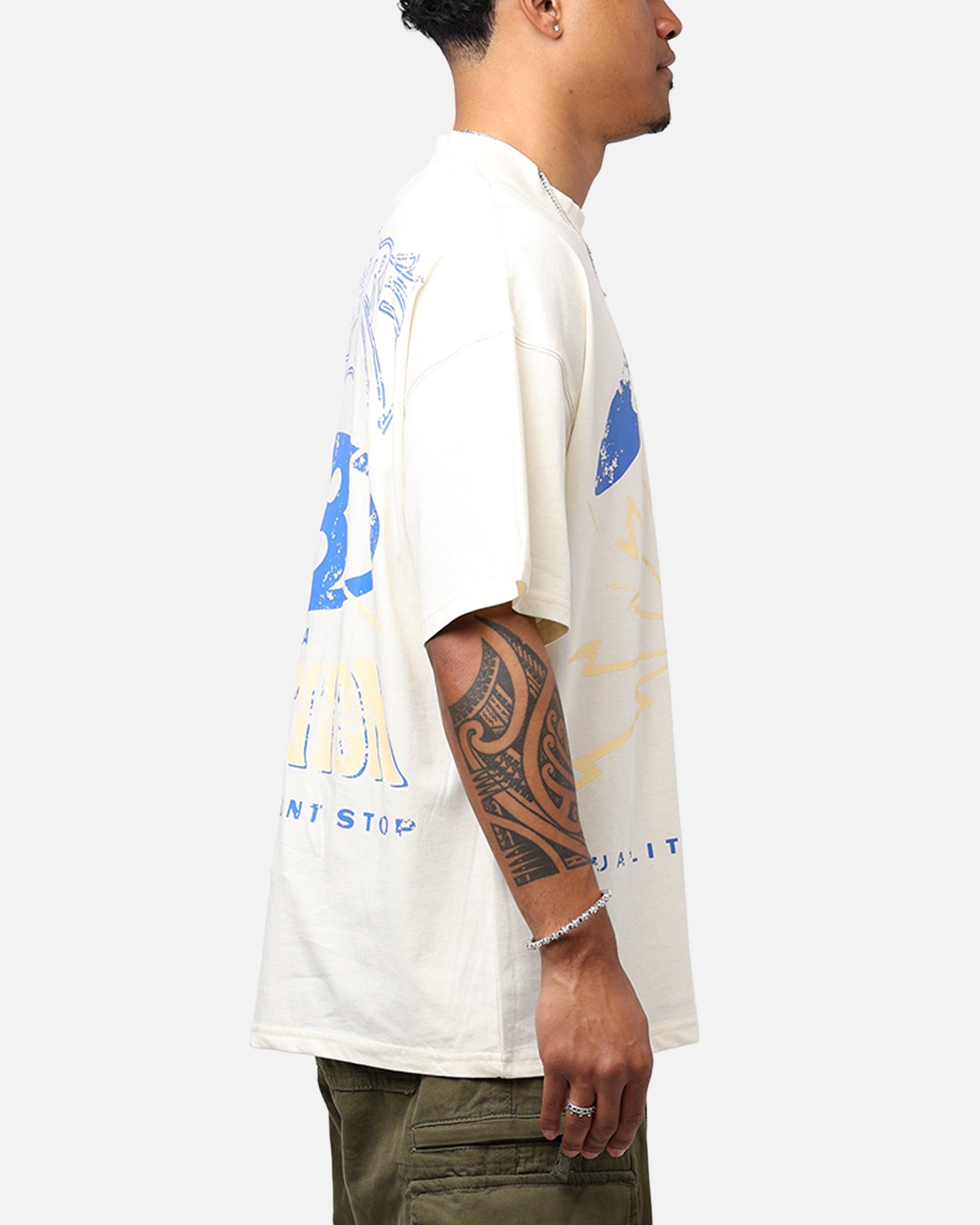Carr√© Revolution 13 Oversized T-Shirt Off White Style001
