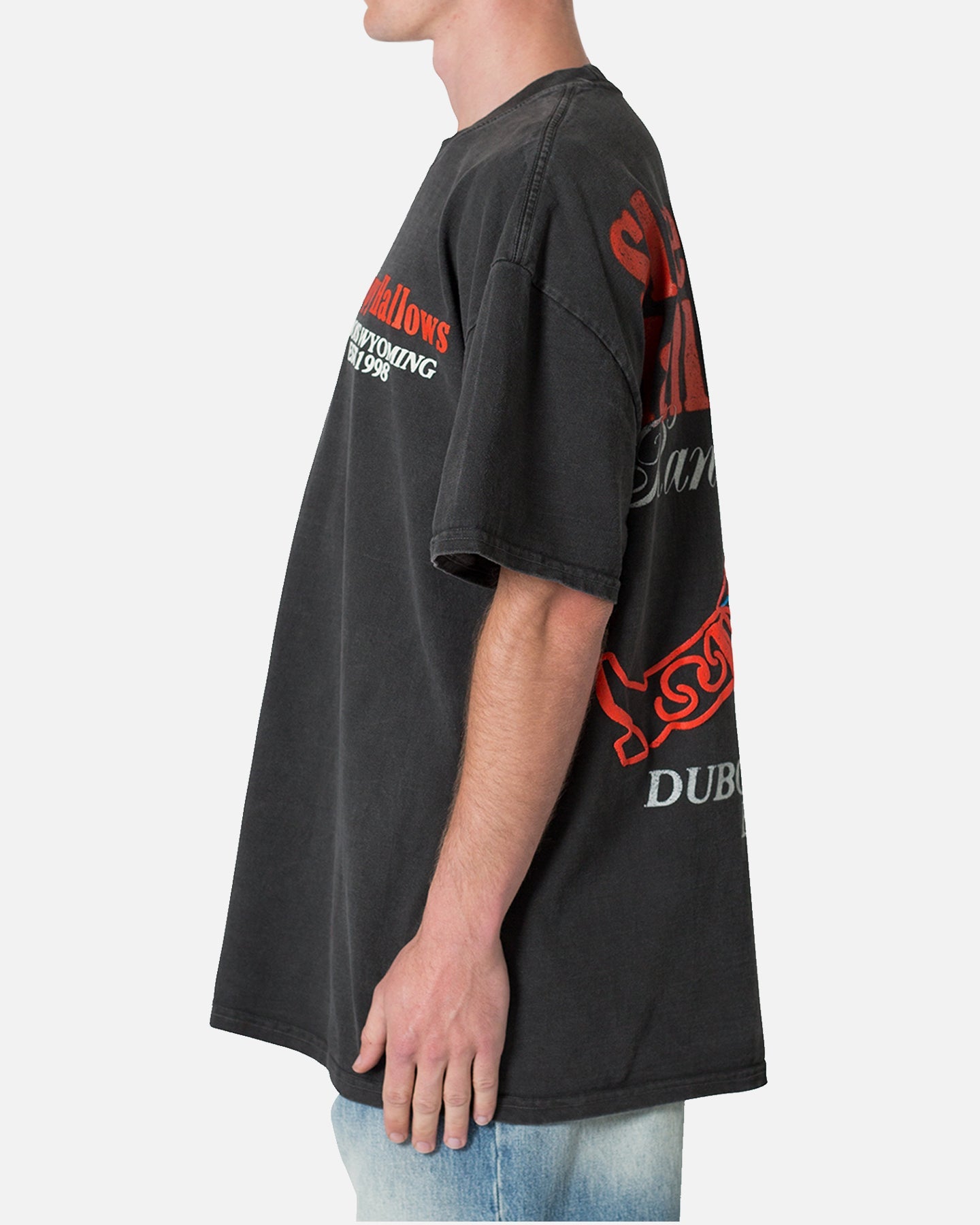 MNML Neon Cowboy T-Shirt Washed Black