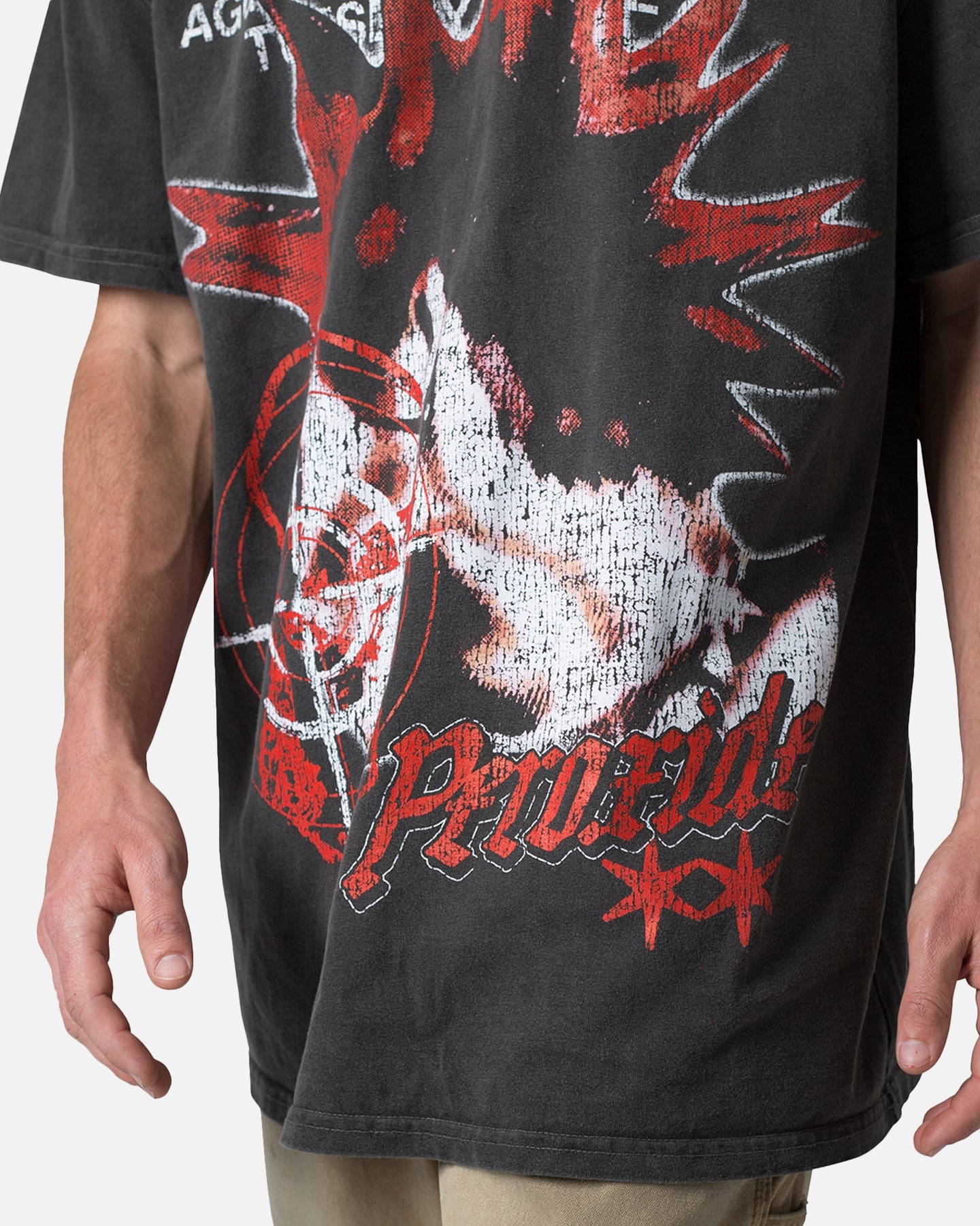 MNML Peroxide Band T-Shirt Washed Black
