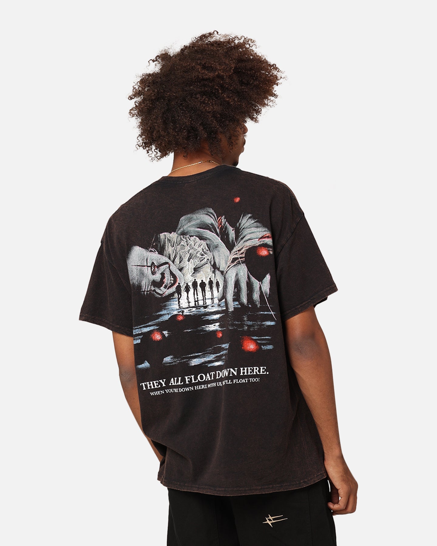 Goat Crew X Warner Bros. Entertainment Pennywise Face Vintage T-Shirt Black Wash
