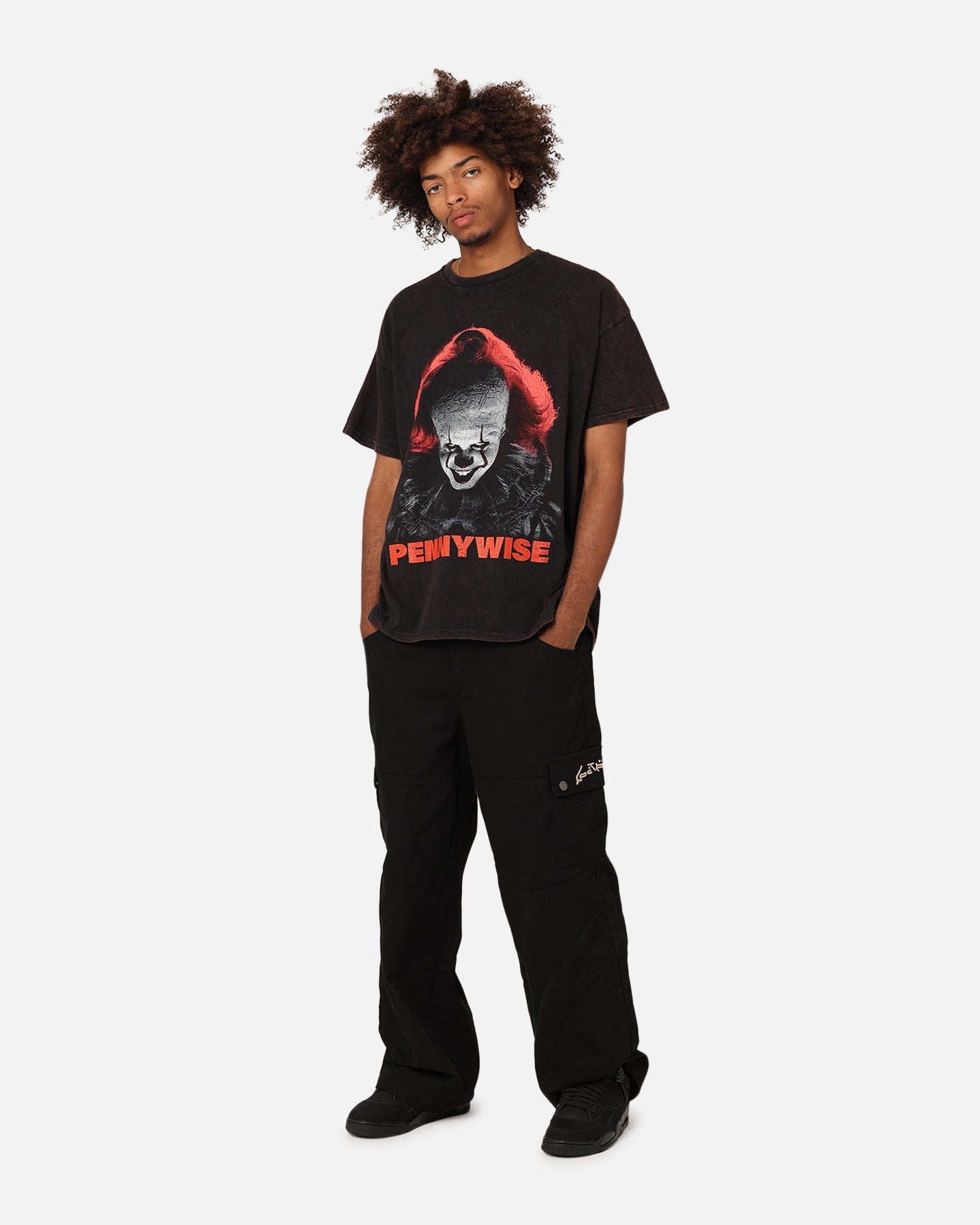 Goat Crew X Warner Bros. Entertainment Pennywise Face Vintage T-Shirt Black Wash