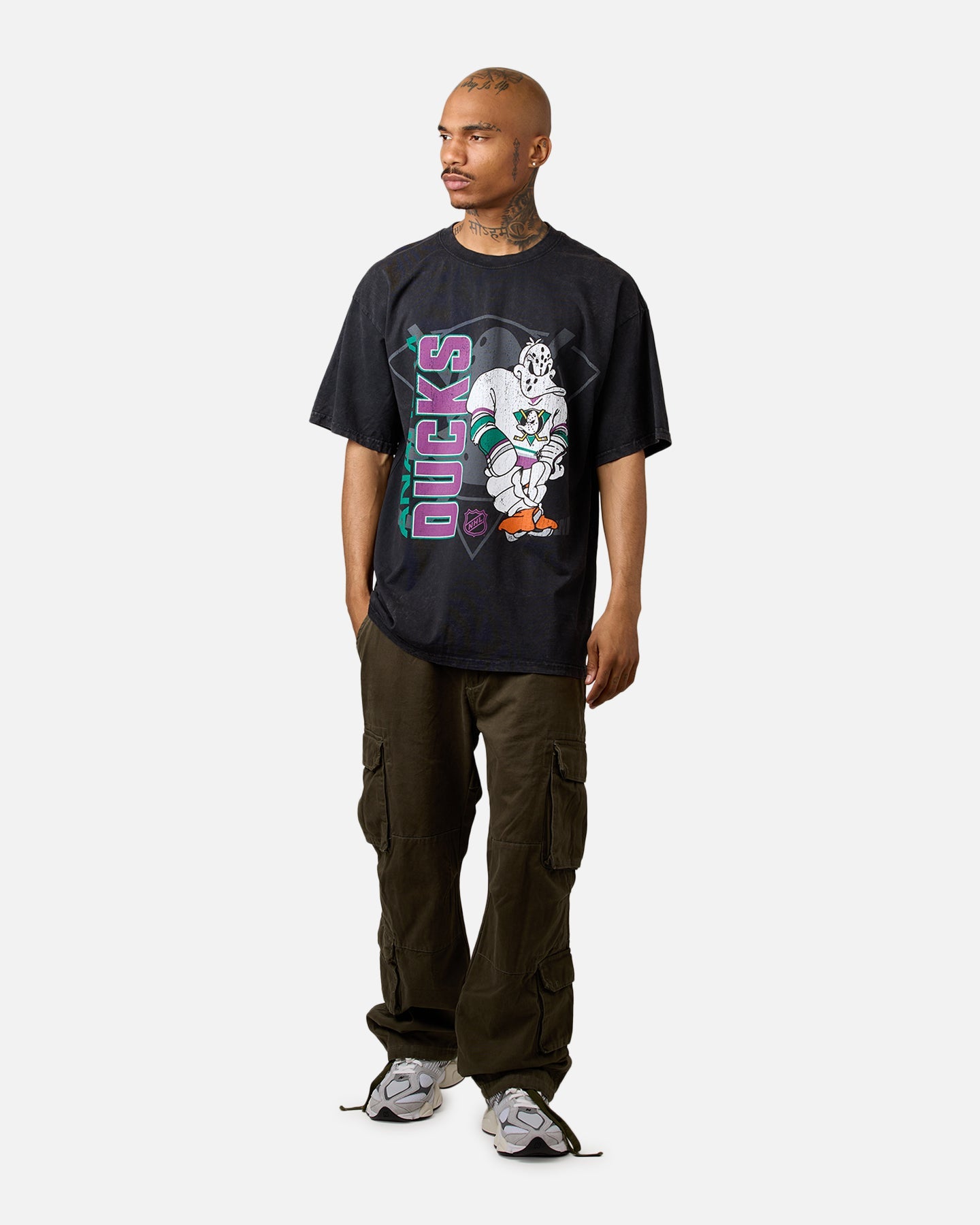 Culture Kings Anaheim Ducks Smash T-Shirt Washed Black