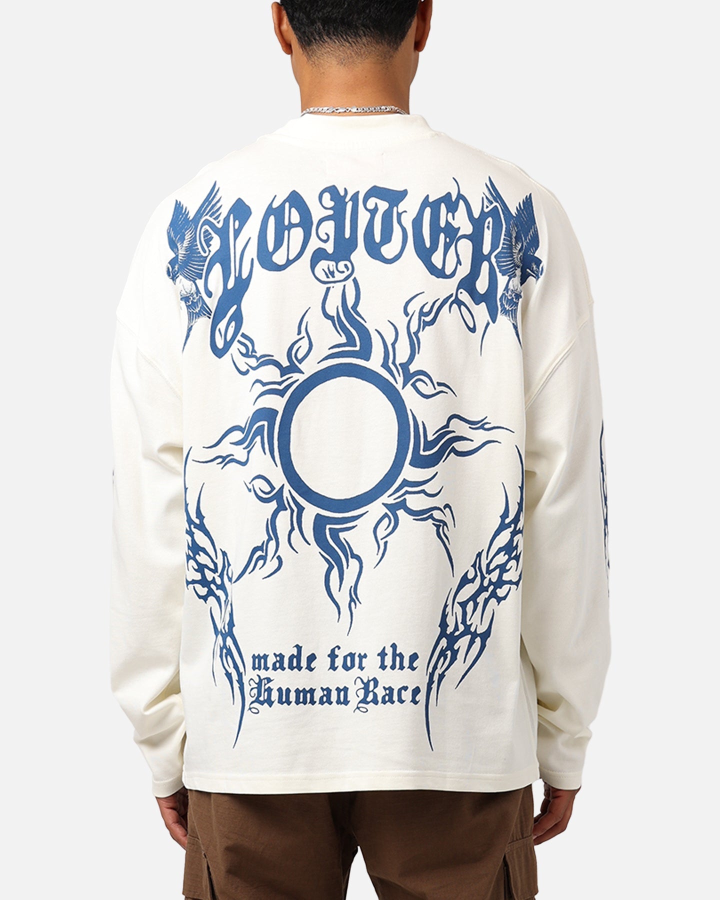 Loiter Hearts Ablaze Long Sleeve T-Shirt Off White