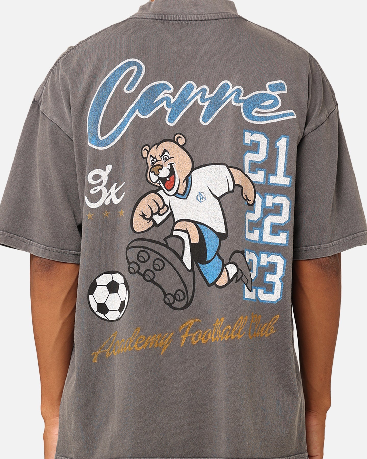 Carre Three Peat T-Shirt Washed Charcoal