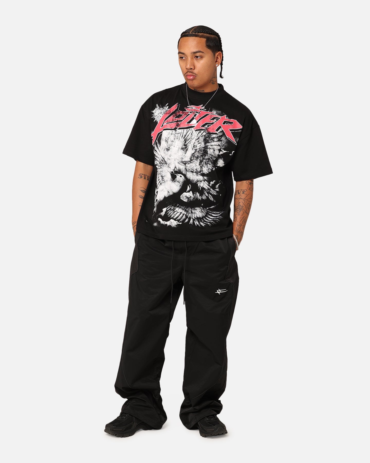 Loiter Dove Vintage T-Shirt Black