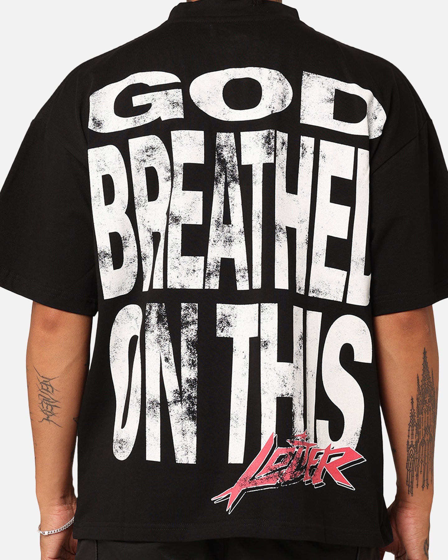 Loiter Dove Vintage T-Shirt Black