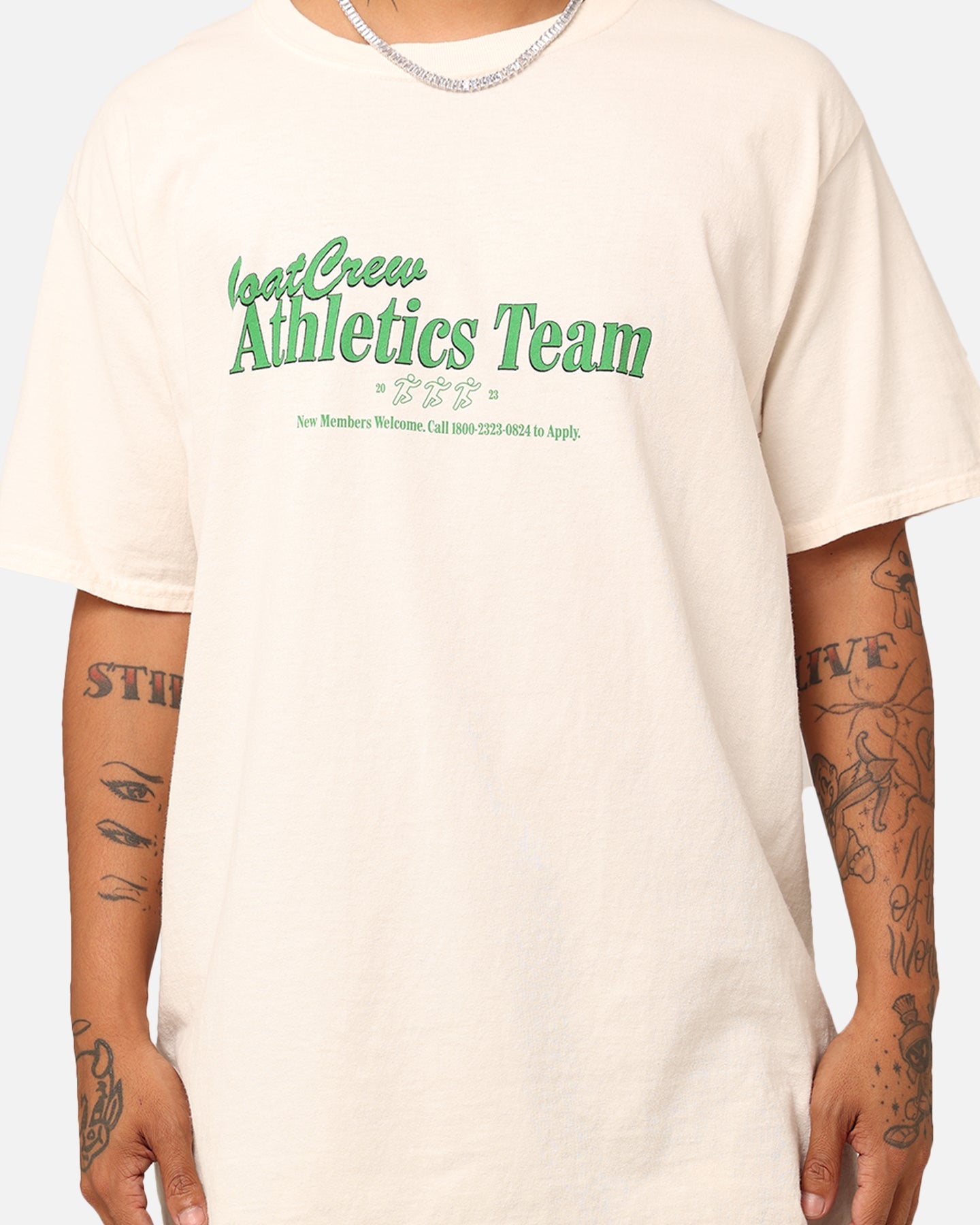 Goat Crew GC Athlete T-Shirt Off White
