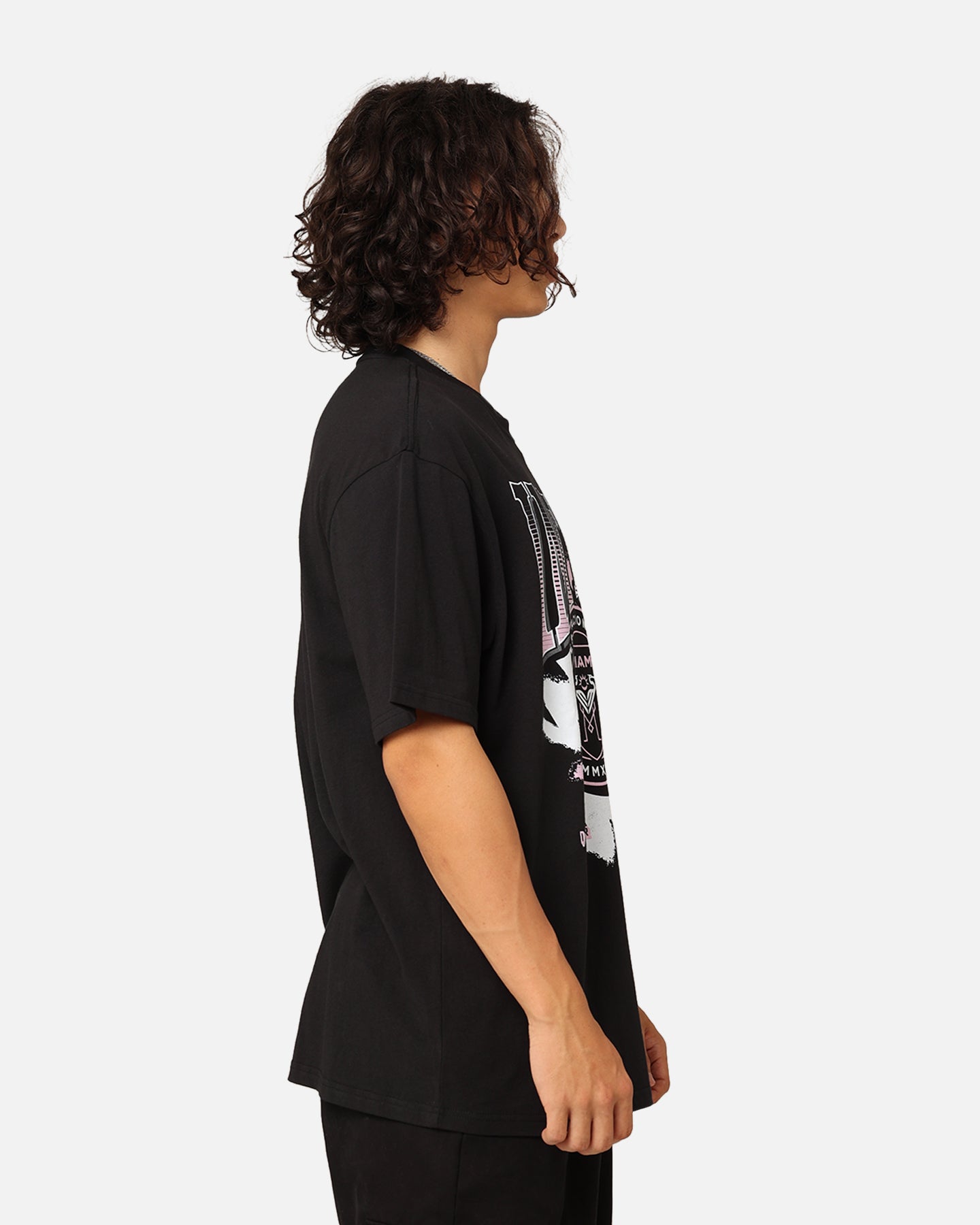 Mitchell & Ness Inter Miami Brush Off T-Shirt Black