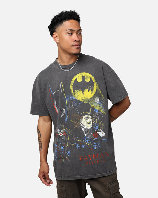 American Thrift X DC '92 Batman Heavyweight Vintage T-Shirt Washed Black Style001