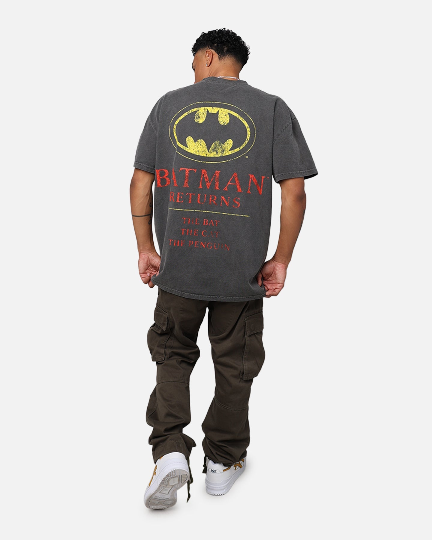 American Thrift X DC '92 Batman Heavyweight Vintage T-Shirt Washed Black Style001