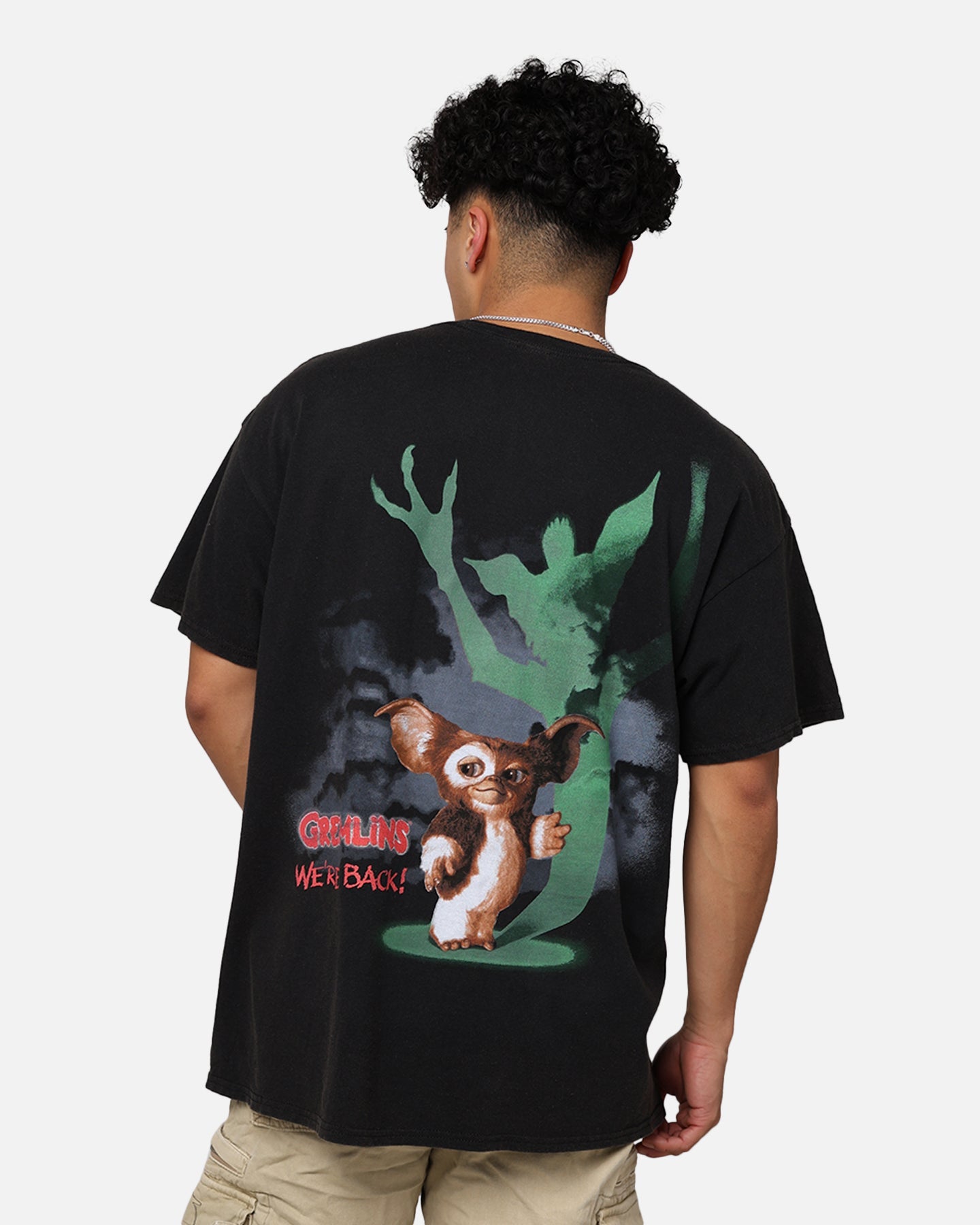Goat Crew X Gremlins We're Back T-Shirt Black Wash