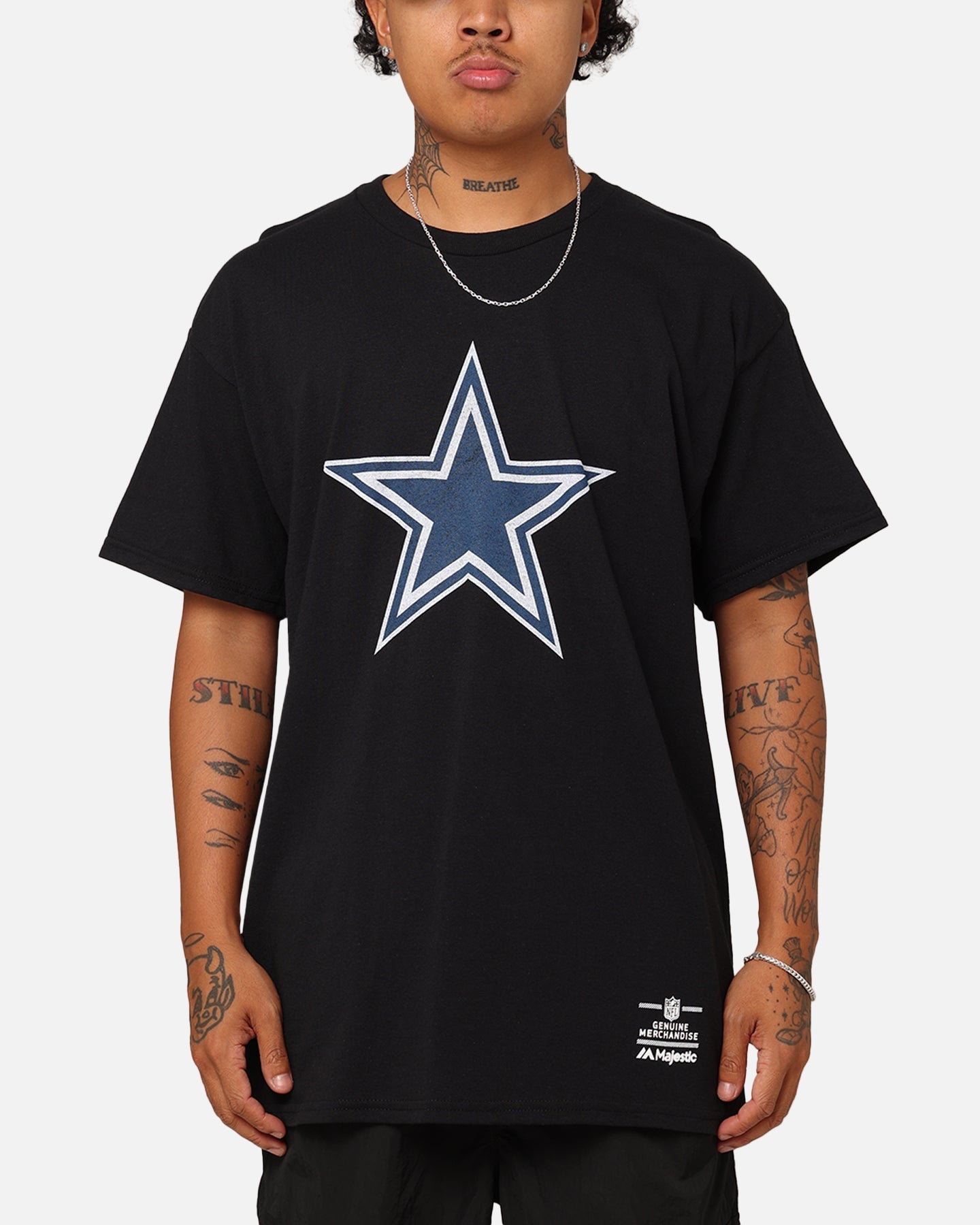 Majestic Athletic Dallas Cowboys Team Crest T-Shirt Black