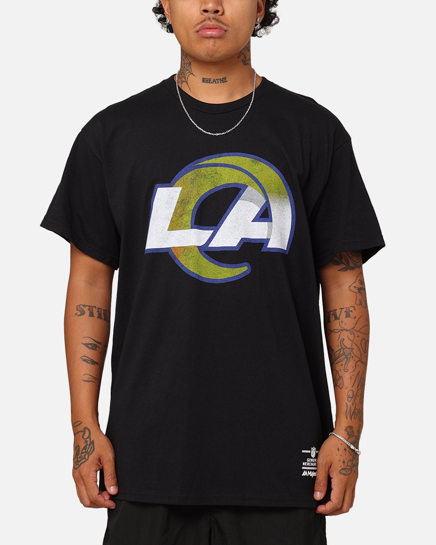 Majestic Athletic Los Angeles Rams Team Crest T-Shirt Black