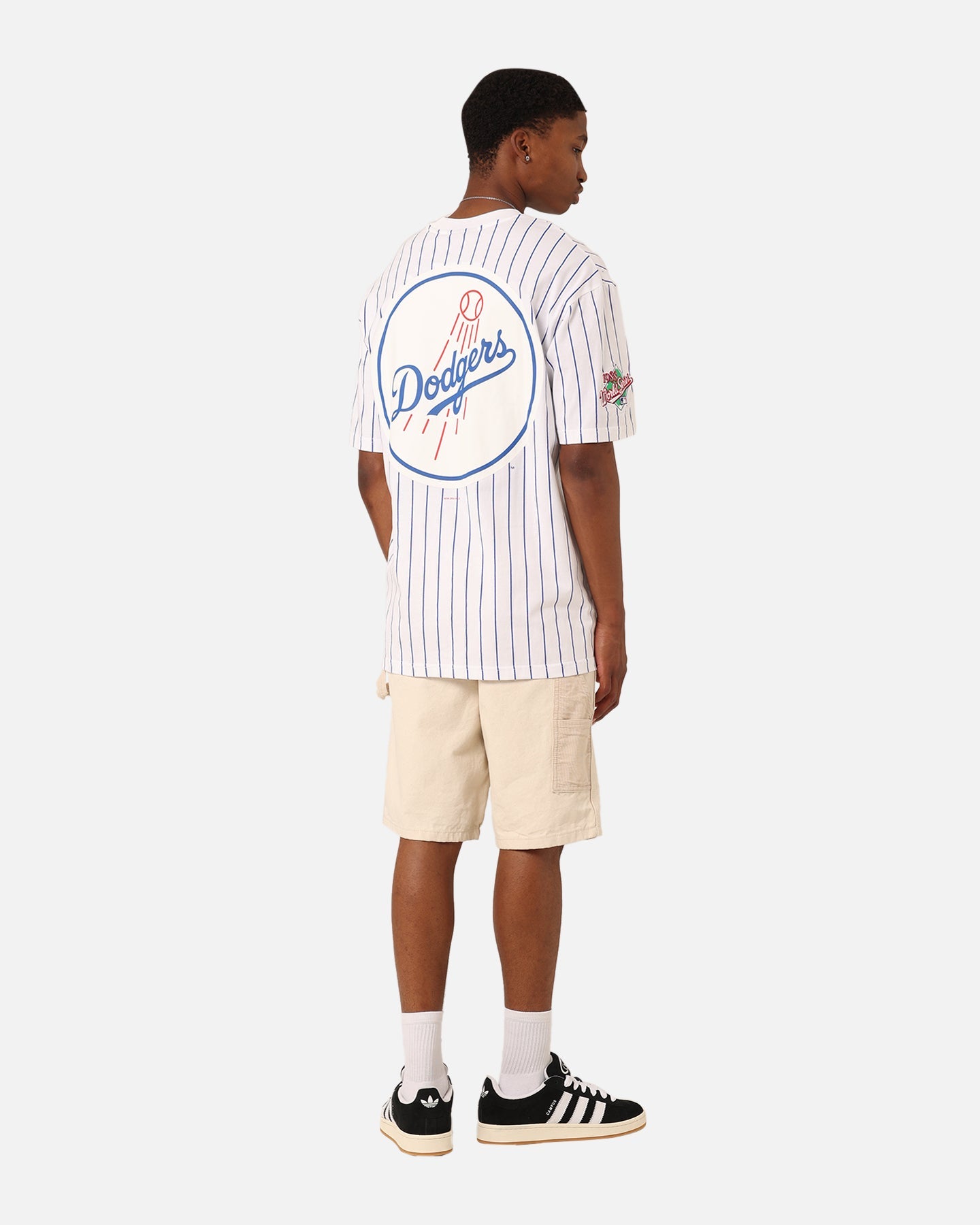 New Era Los Angeles Dodgers T-Shirt White Pinstripe