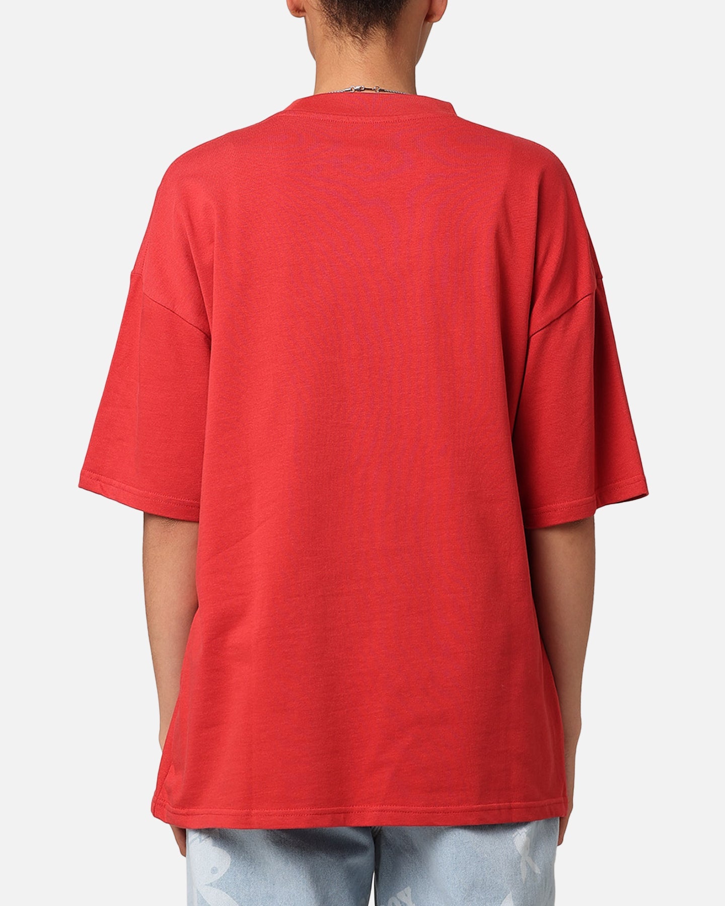 Culture Kings Oversized Blank T-Shirt Red Style001