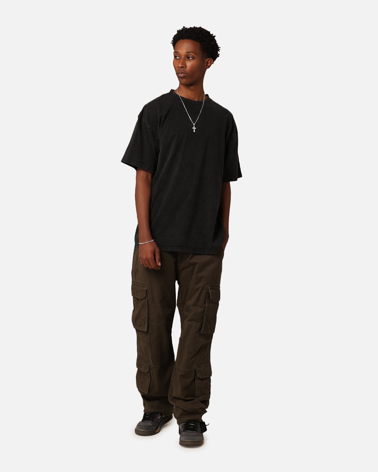 Culture Kings Standard T-Shirt Black Acidwash