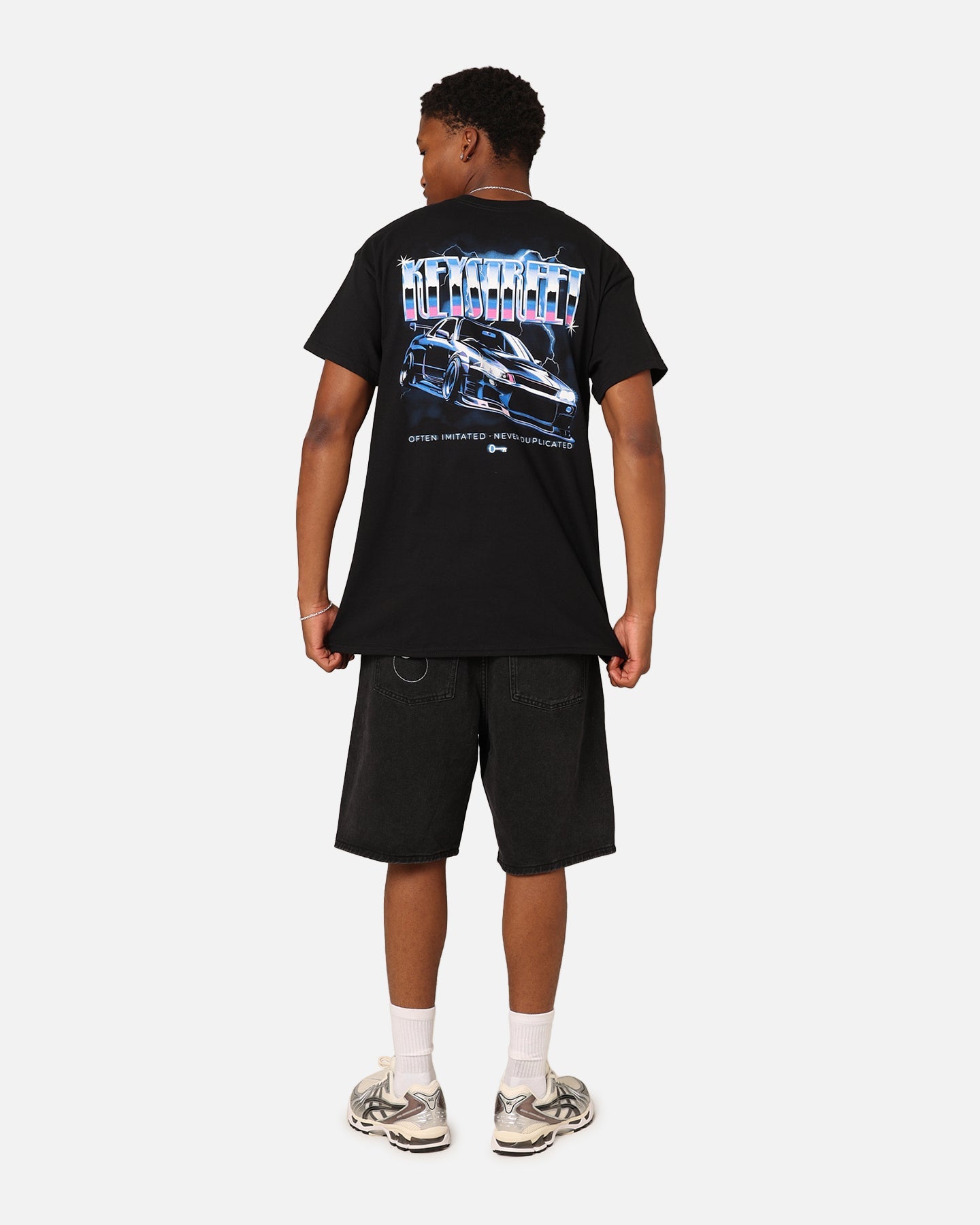 Key Street Air Brushed T-Shirt Black