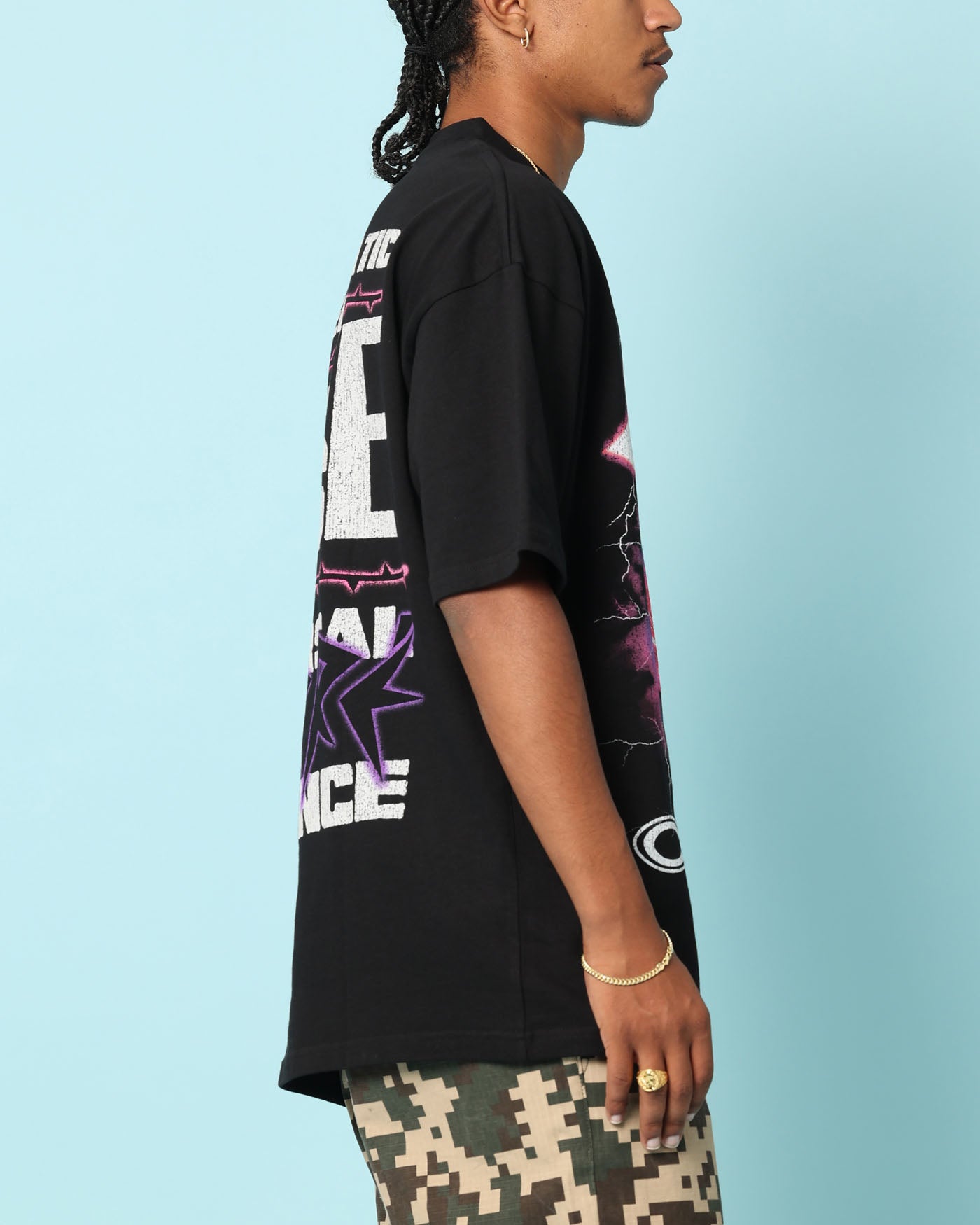 Carre Love Rose T-Shirt Black