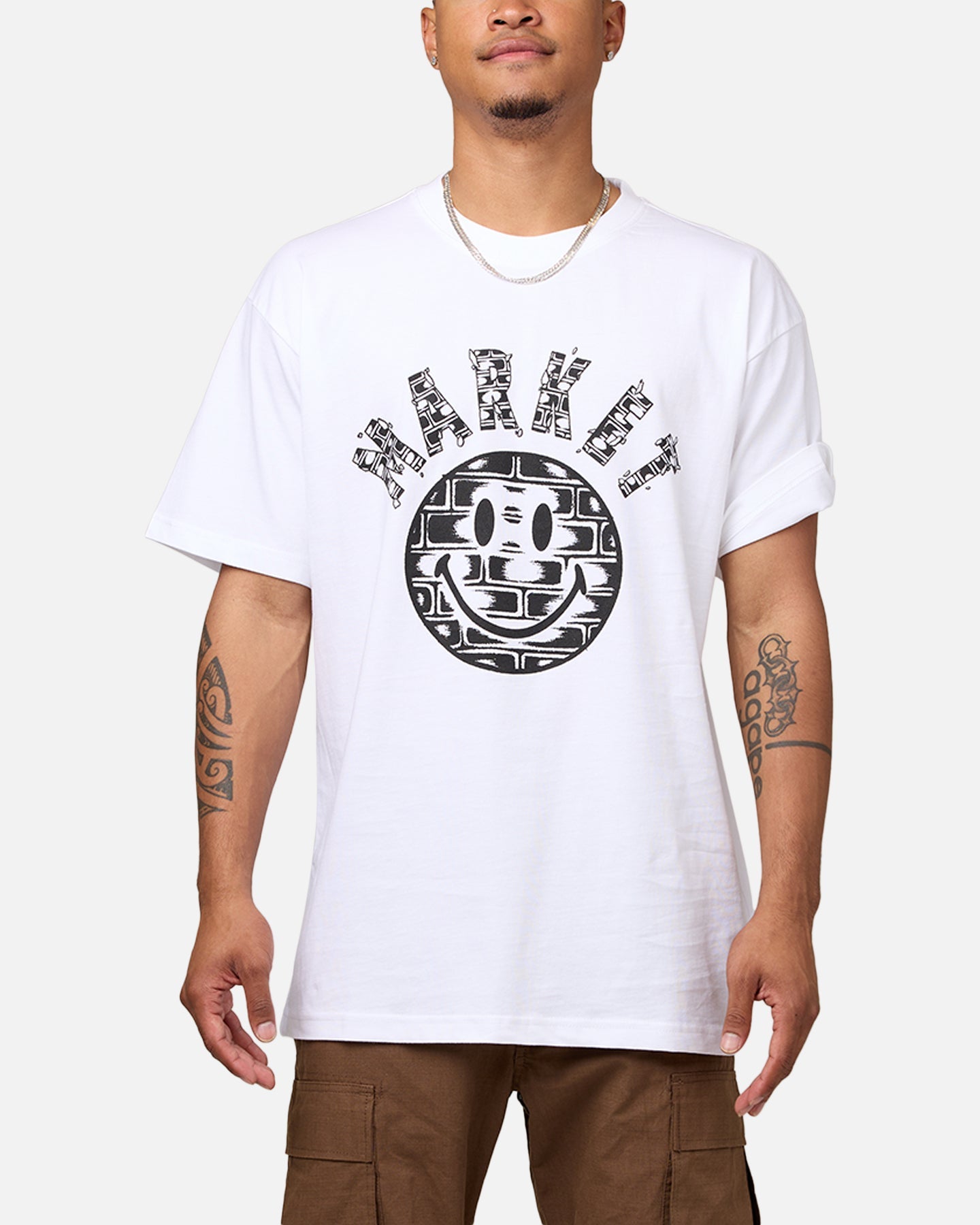Market X Smiley Brickhouse T-Shirt White