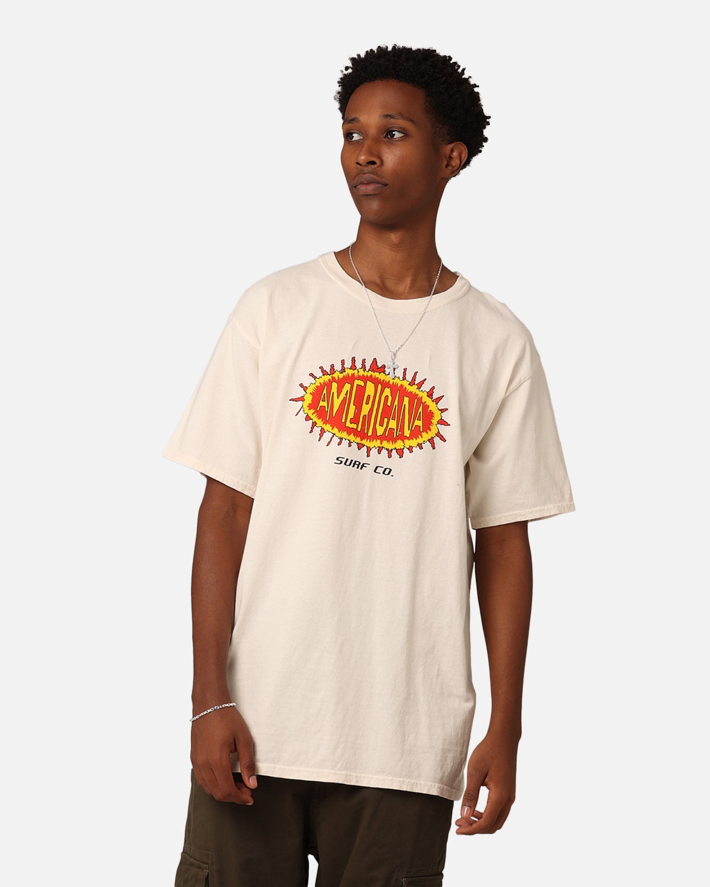 American Thrift Americana Surf Co. T-Shirt Off White