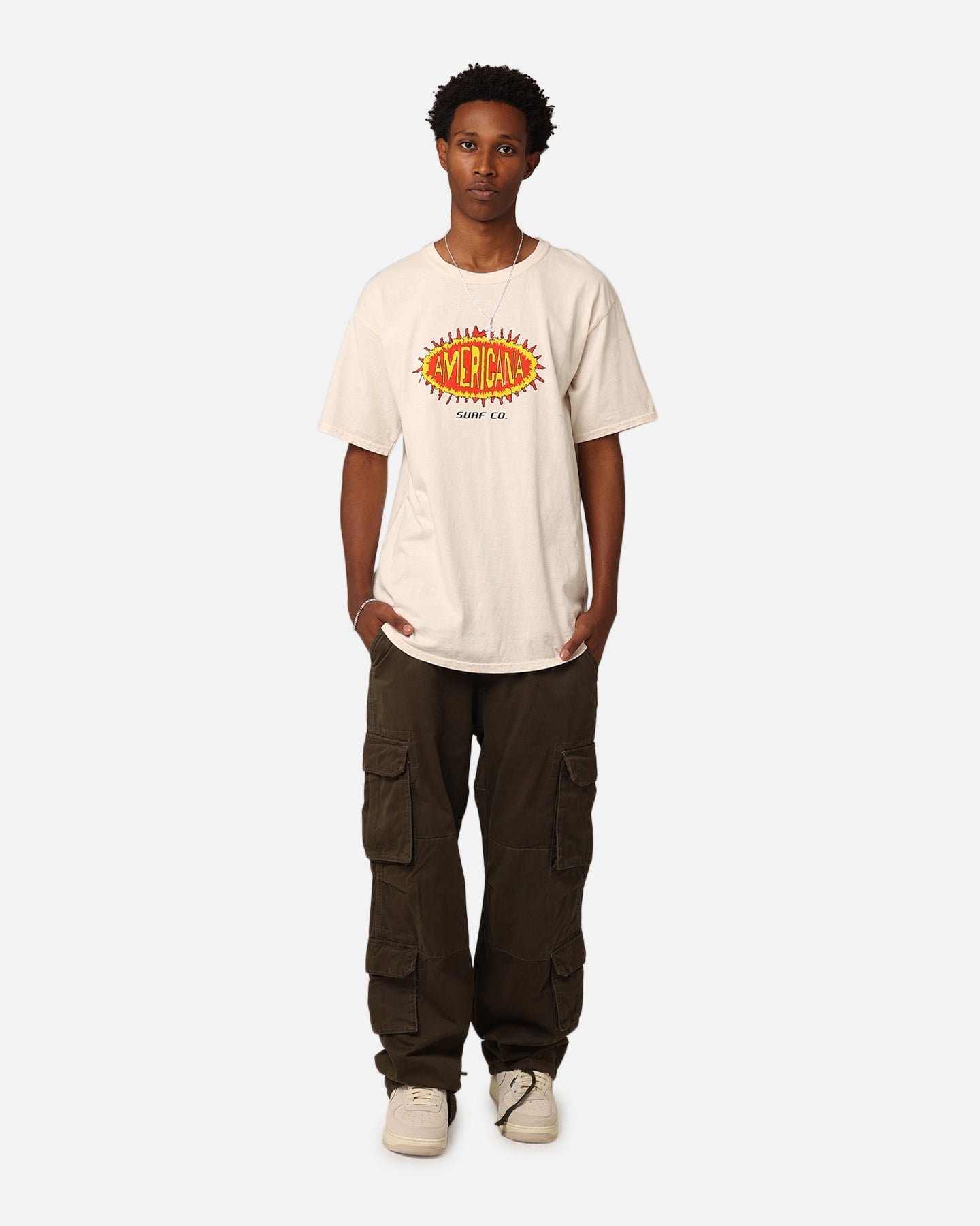 American Thrift Americana Surf Co. T-Shirt Off White