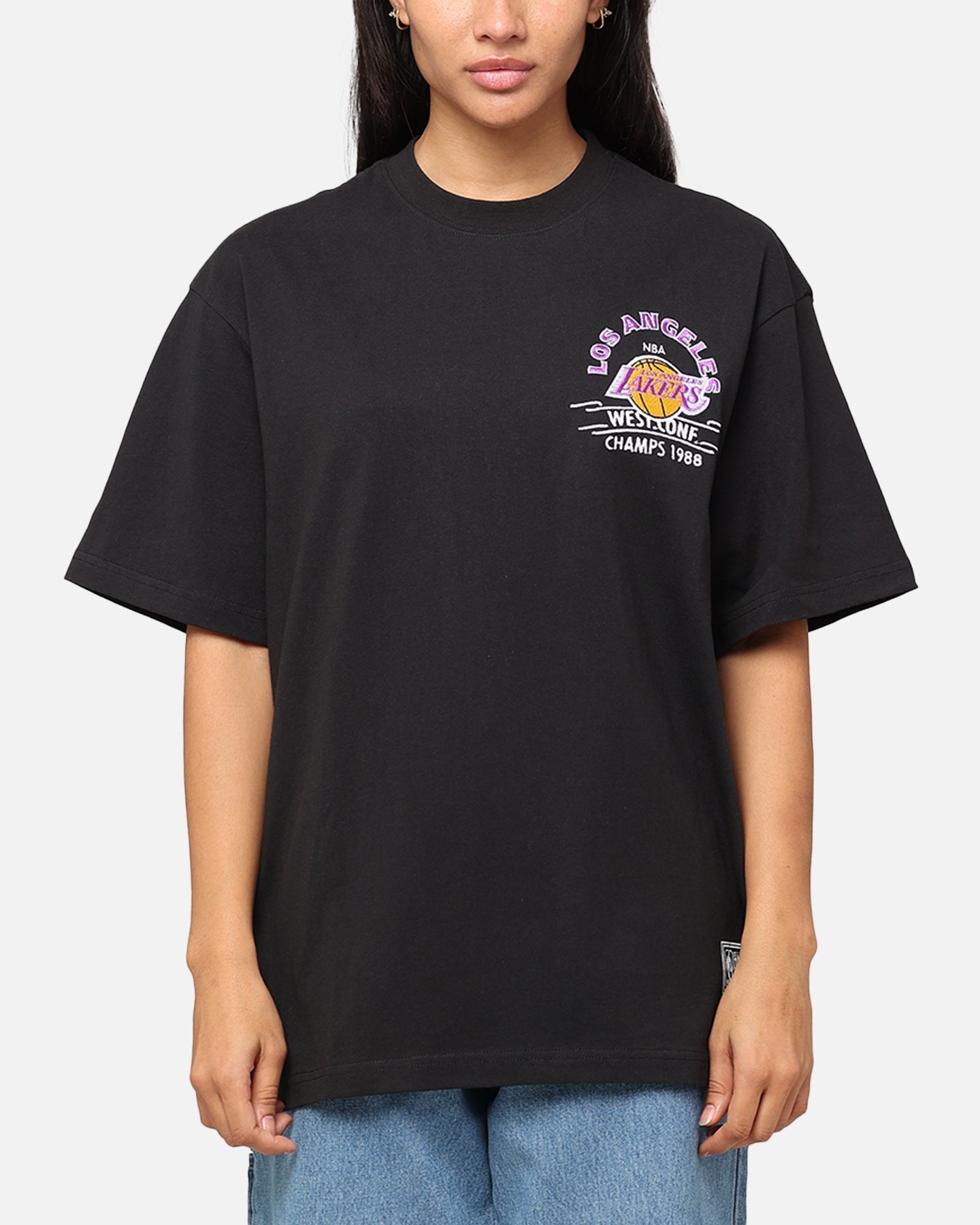 Mitchell & Ness Los Angeles Lakers Arch T-Shirt Faded Black Style001