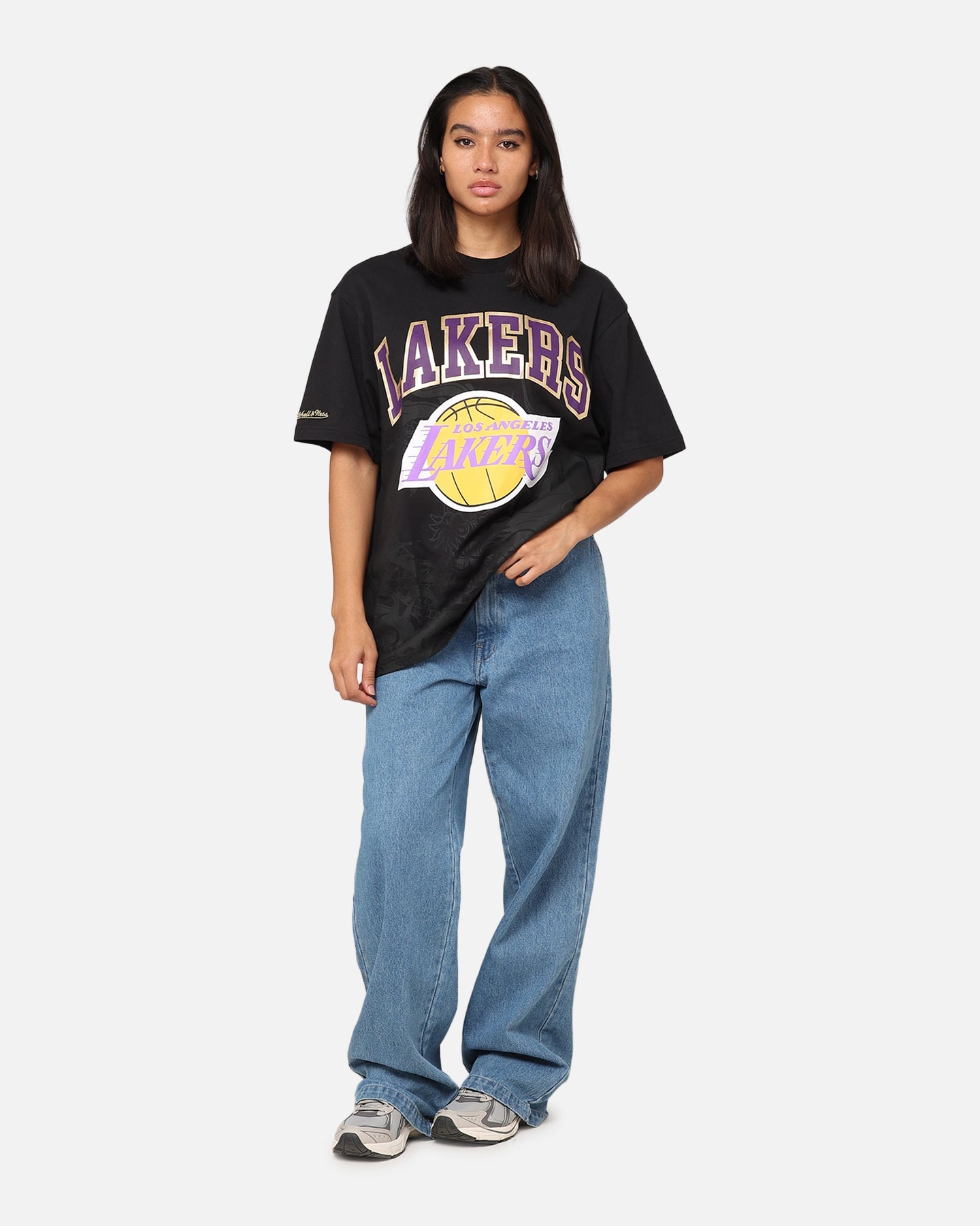 Mitchell & Ness Los Angeles Lakers Year Of The Dragon T-Shirt Faded Black Style001