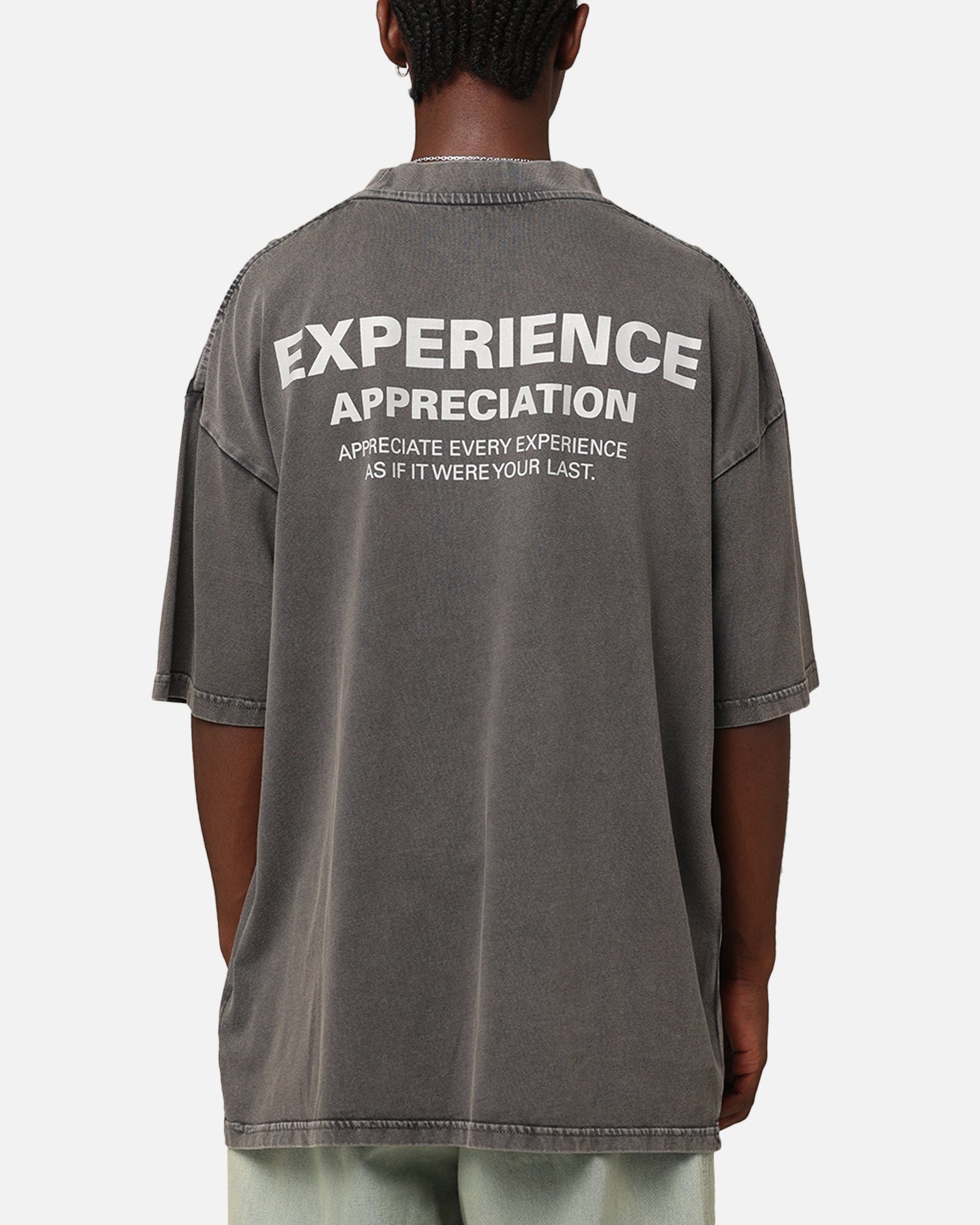 Carr√© Experienced Mock Oversized T-Shirt Washed Charcoal