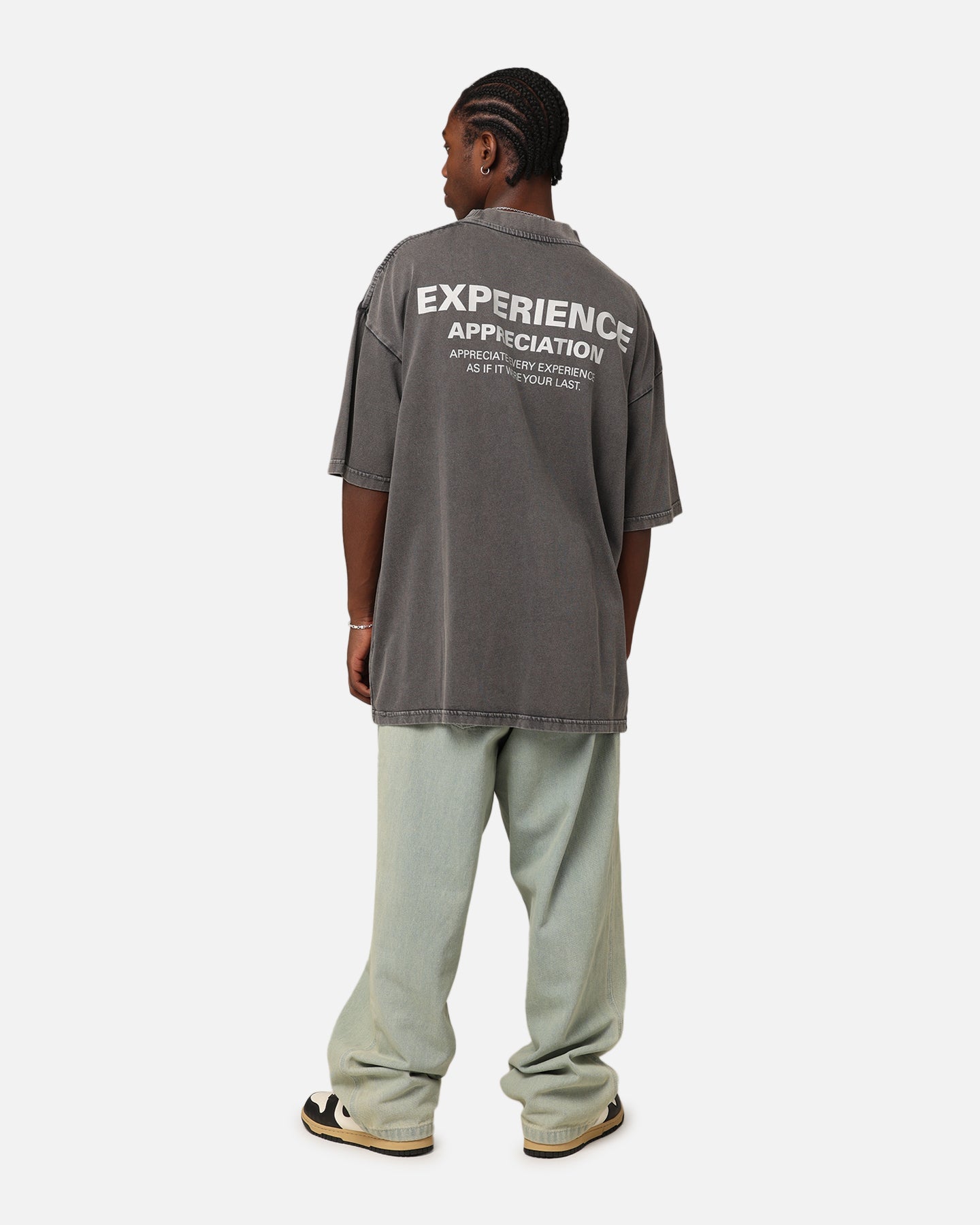 Carr√© Experienced Mock Oversized T-Shirt Washed Charcoal