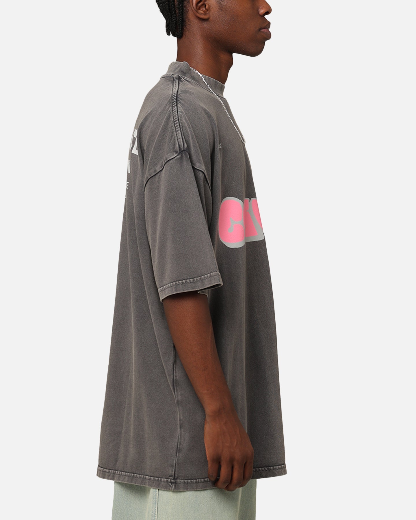 Carr√© Experienced Mock Oversized T-Shirt Washed Charcoal