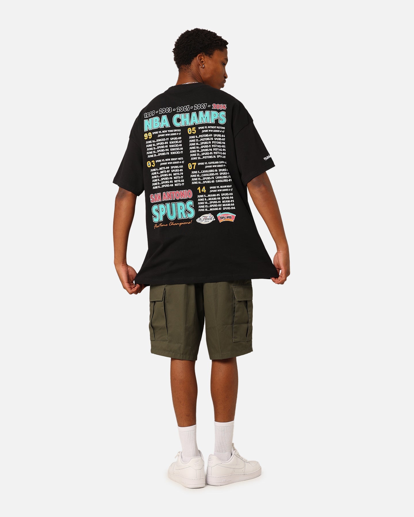 Mitchell & Ness San Antonio Spurs 'Spurs 2014 Champs' 2014 World Champs T-Shirt Black