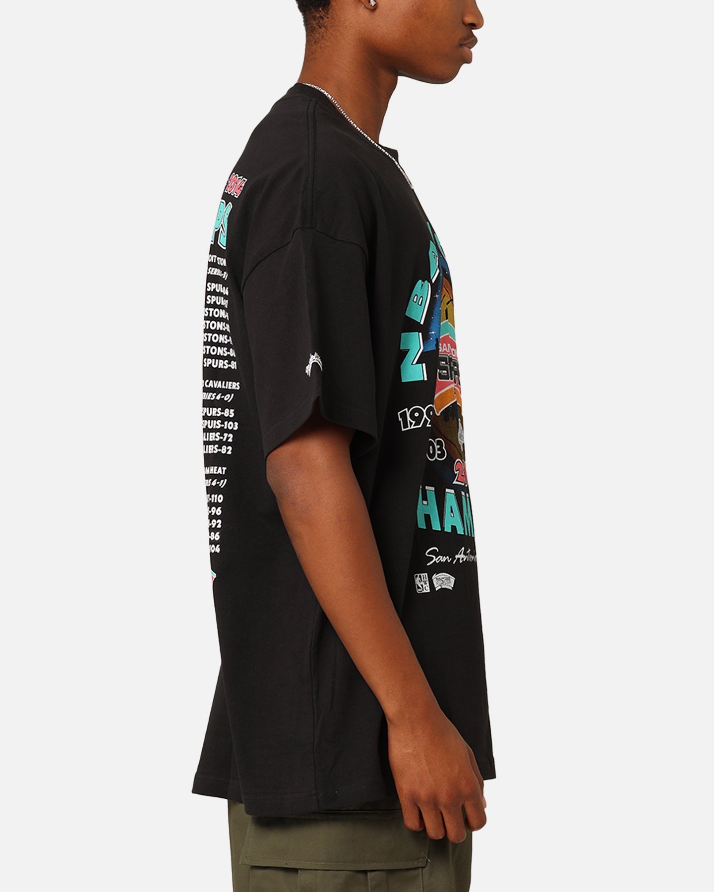 Mitchell & Ness San Antonio Spurs 'Spurs 2014 Champs' 2014 World Champs T-Shirt Black
