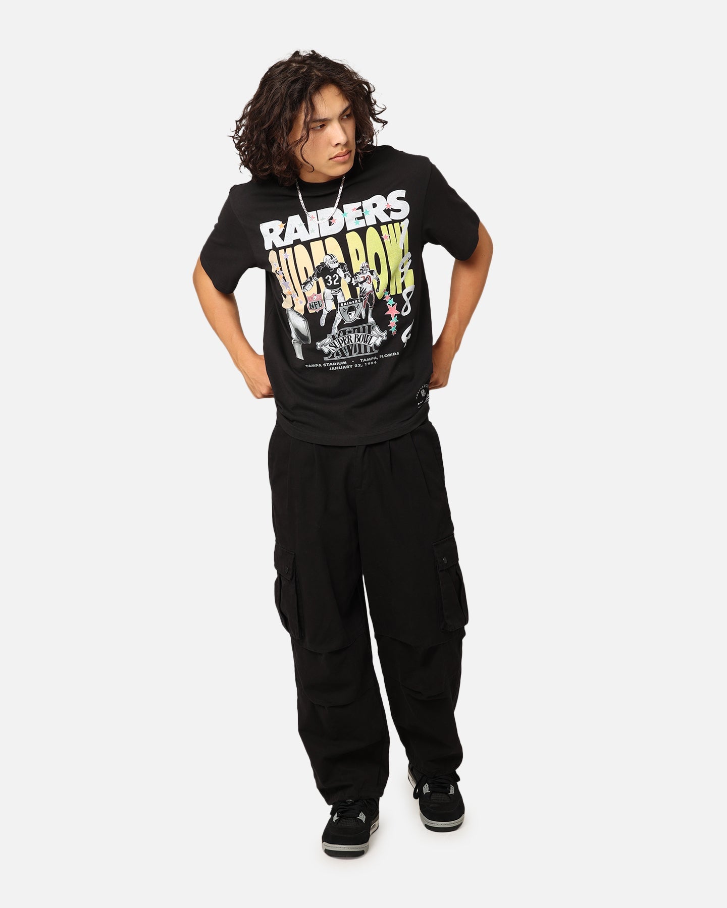 Mitchell & Ness Oakland Raiders '84 Super Bowl T-Shirt Faded Black