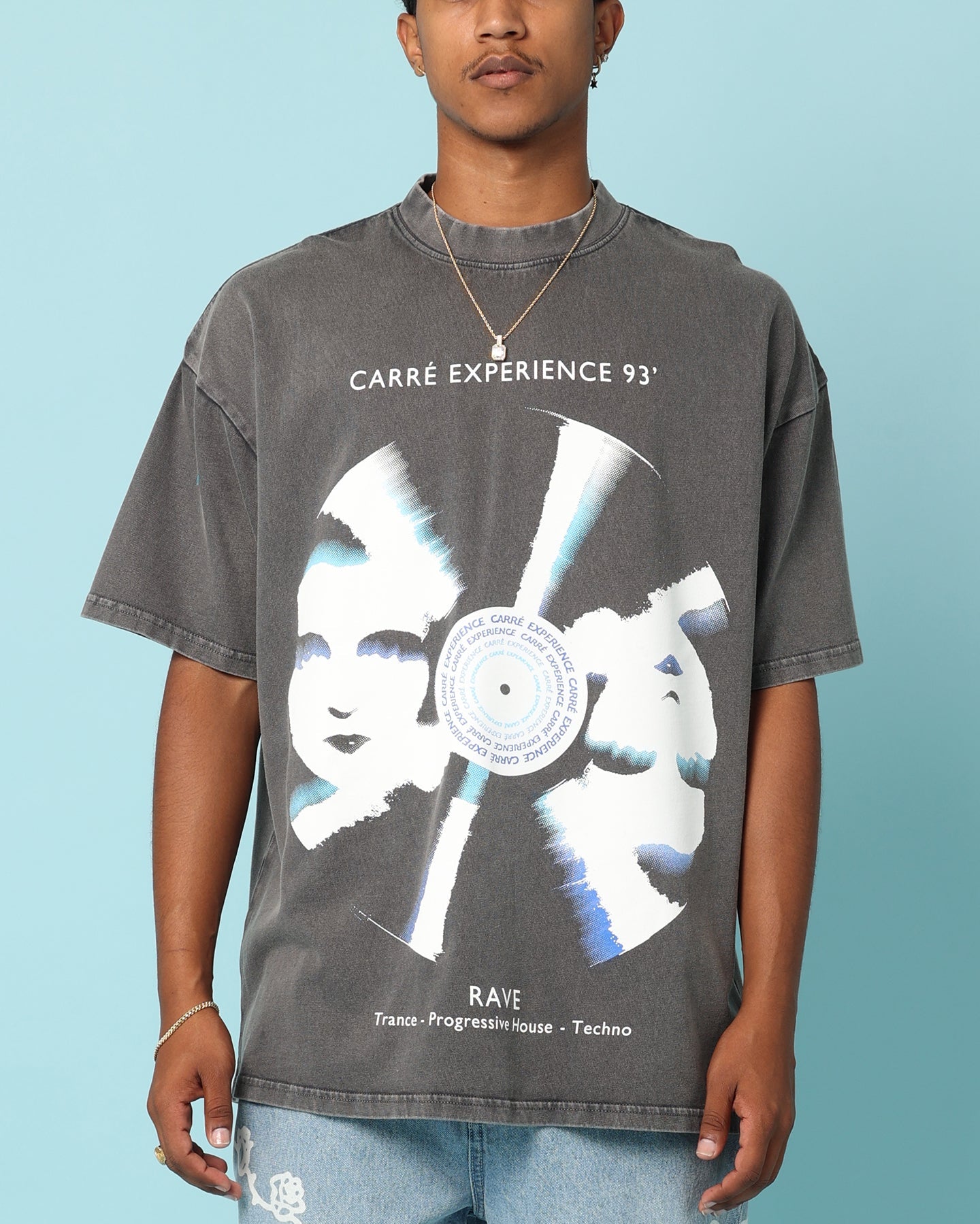 Carr√© Experience '93 T-Shirt Washed Charcoal