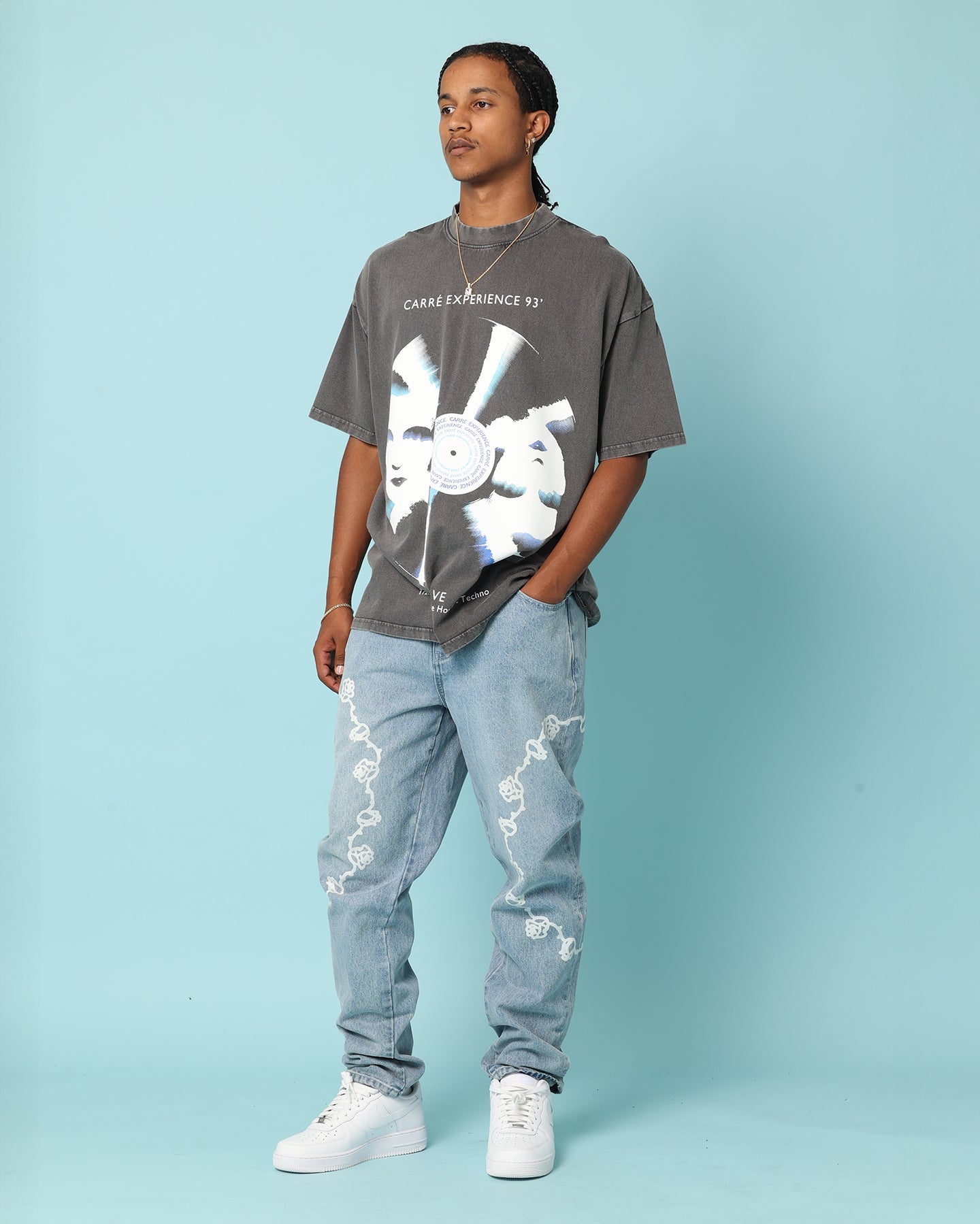 Carr√© Experience '93 T-Shirt Washed Charcoal