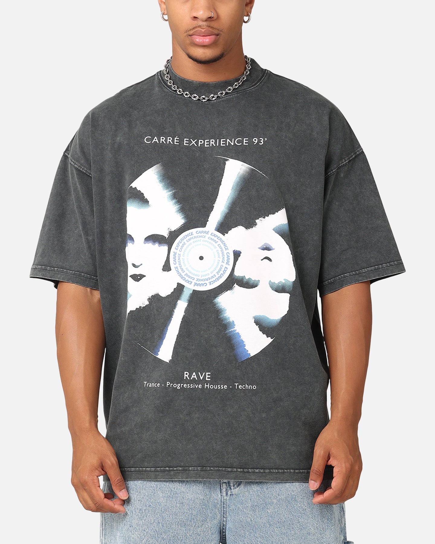 Carre Experience 93' T-Shirt Washed Black