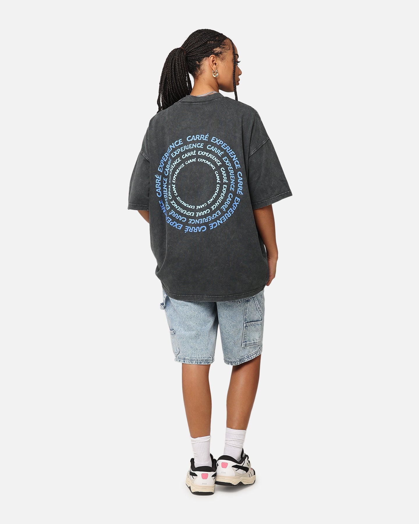 Carre Experience 93' T-Shirt Washed Black Style001