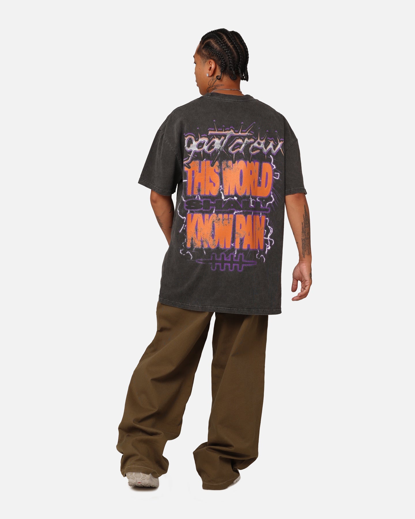 Goat Crew X Naruto Six Paths Of Pain Heavyweight T-Shirt Black Wash
