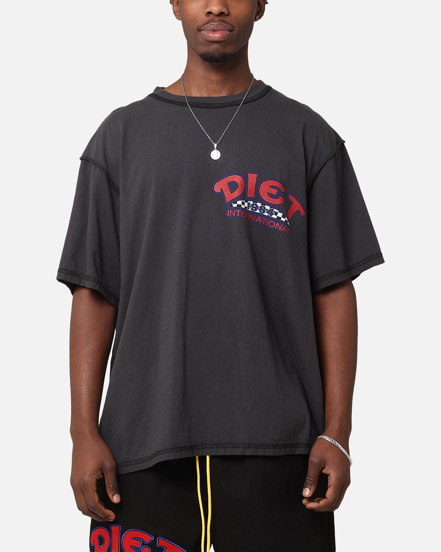 Diet Starts Monday '84 International T-Shirt Vintage Black