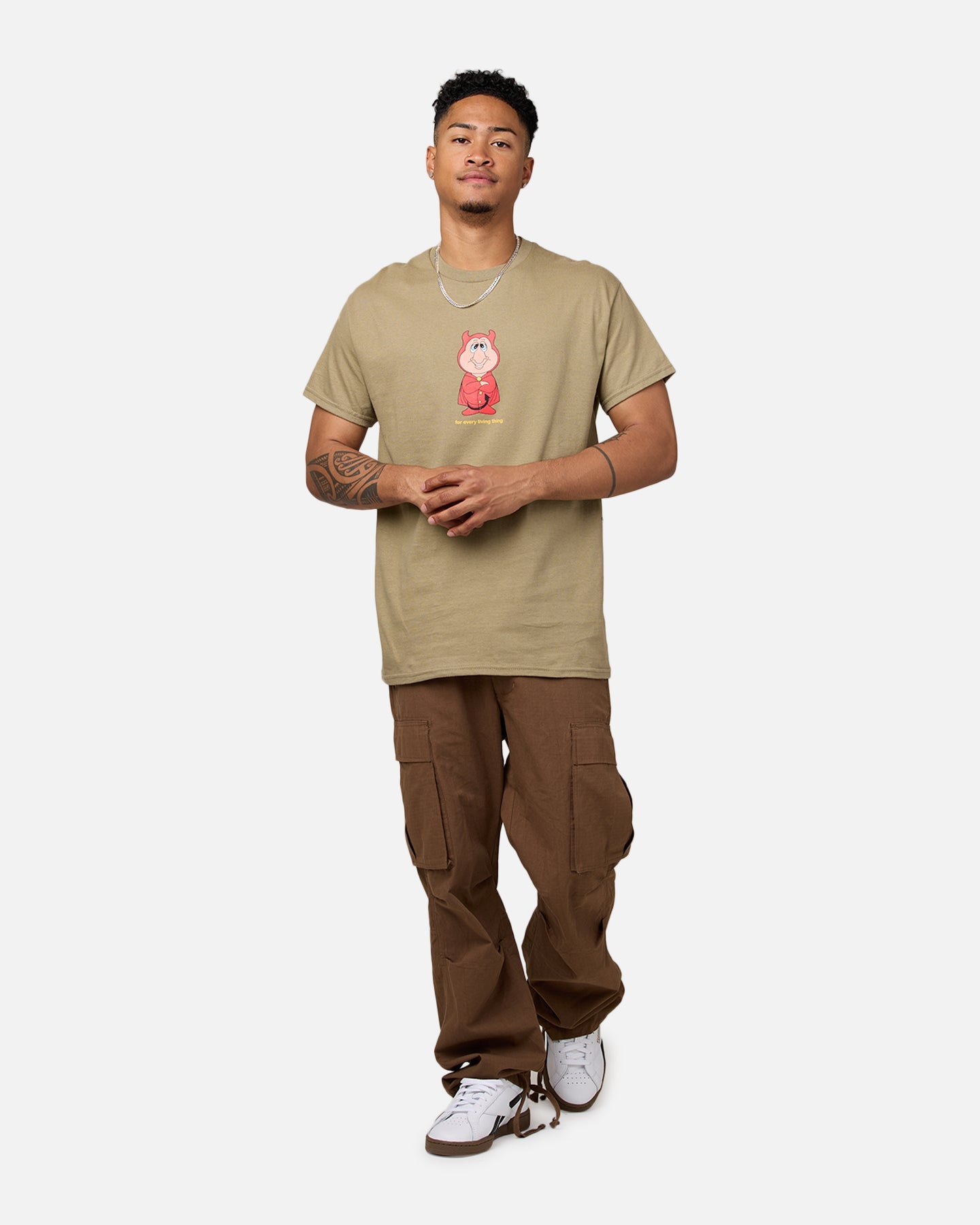 Felt Lil' Devil T-Shirt Brown