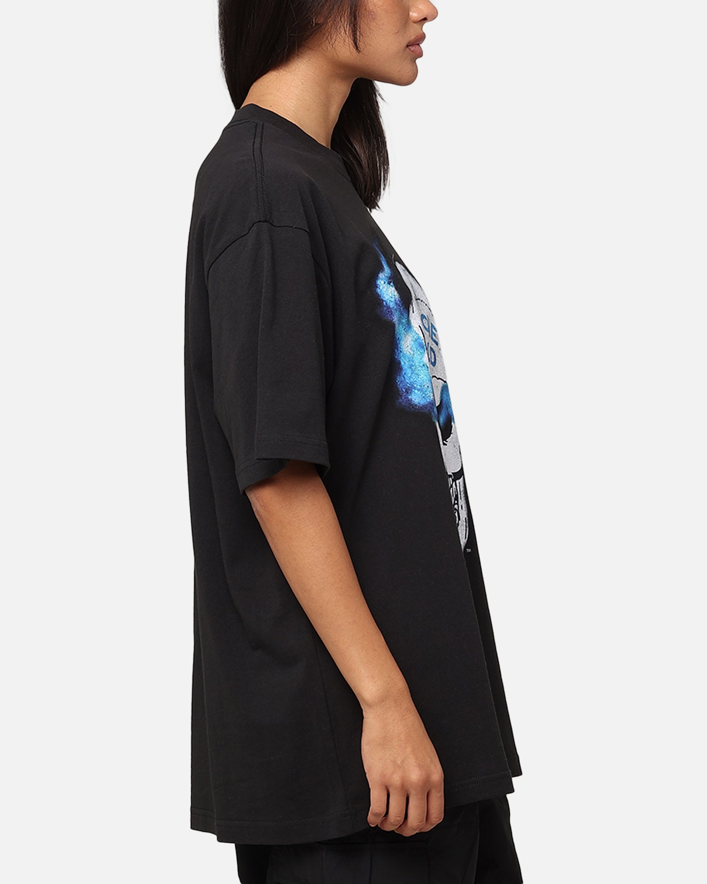 Mitchell & Ness X WWE Stone Cold Steve Austin Skull T-Shirt Overdyed Black Style001