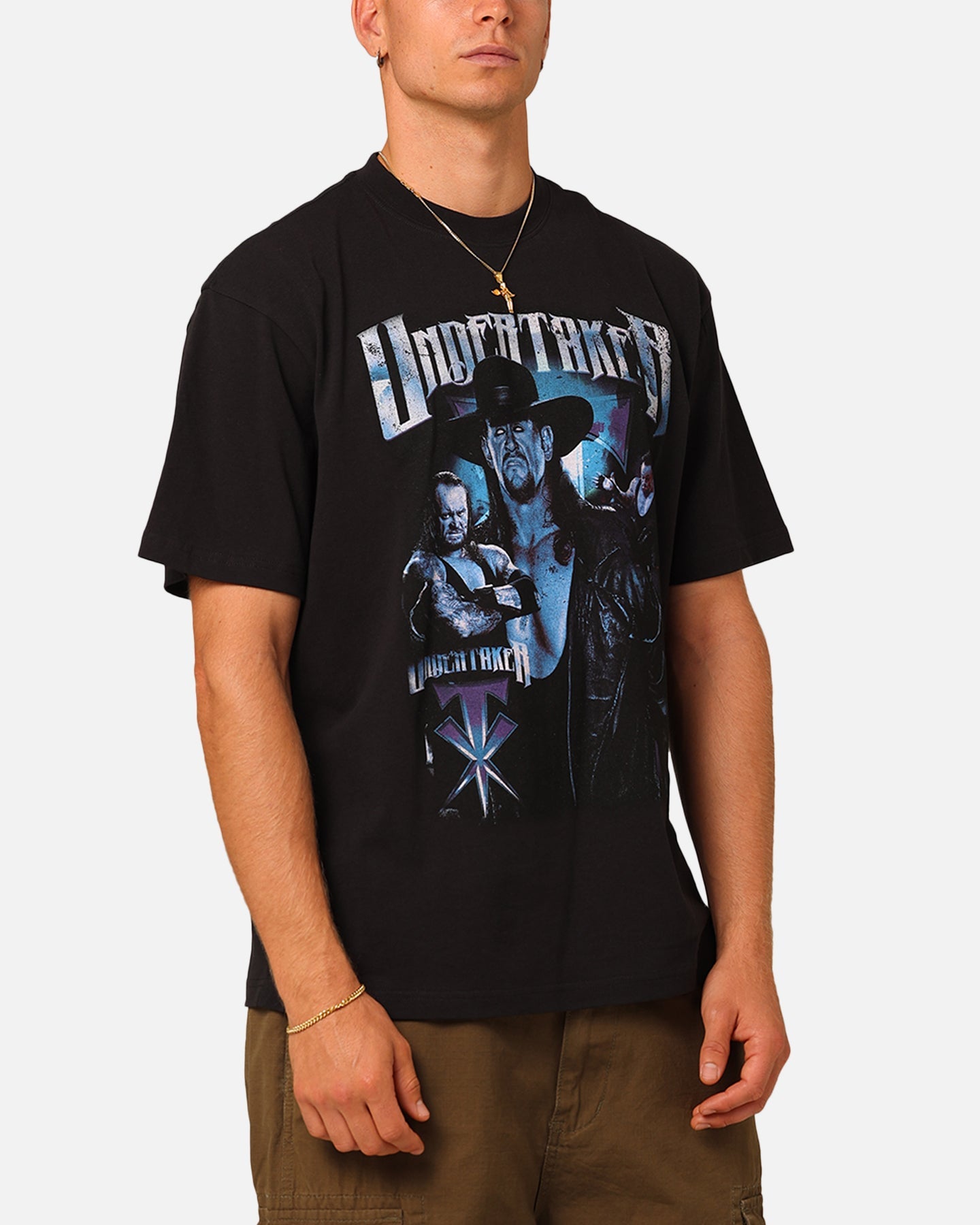 Mitchell & Ness X WWE The Undertaker T-Shirt Overdyed Black