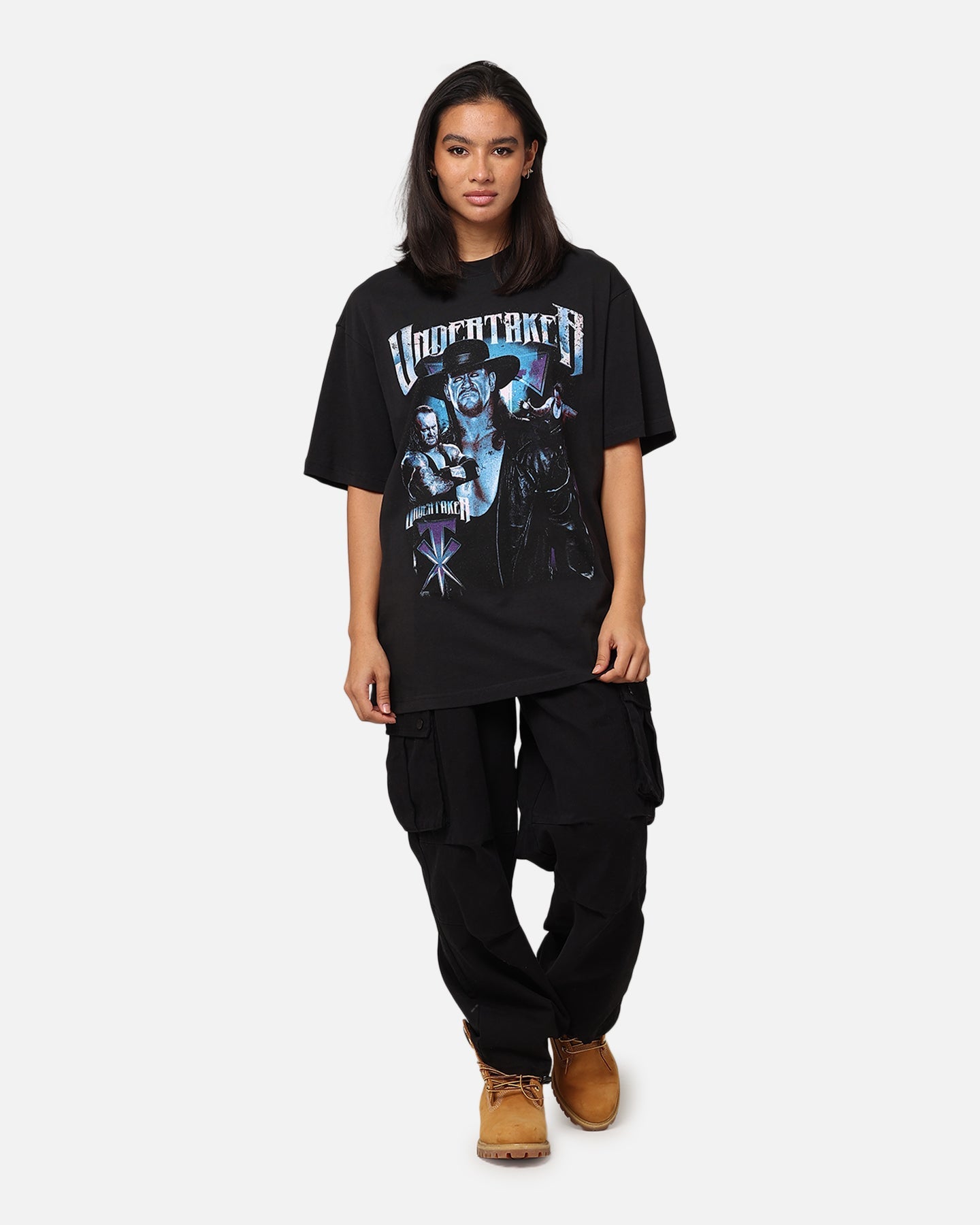 Mitchell & Ness X WWE The Undertaker T-Shirt Overdyed Black Style002
