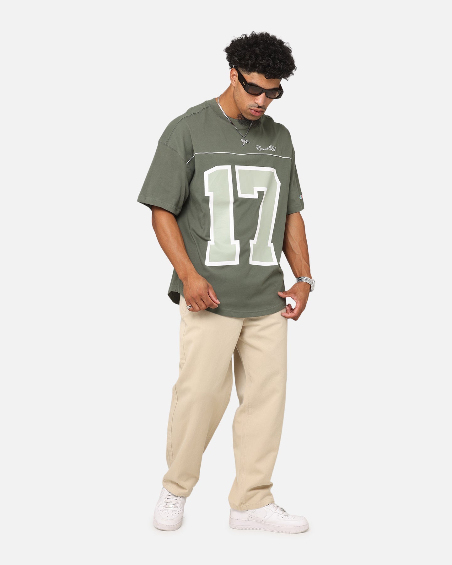 Carre Hitta Grid Iron T-Shirt Green